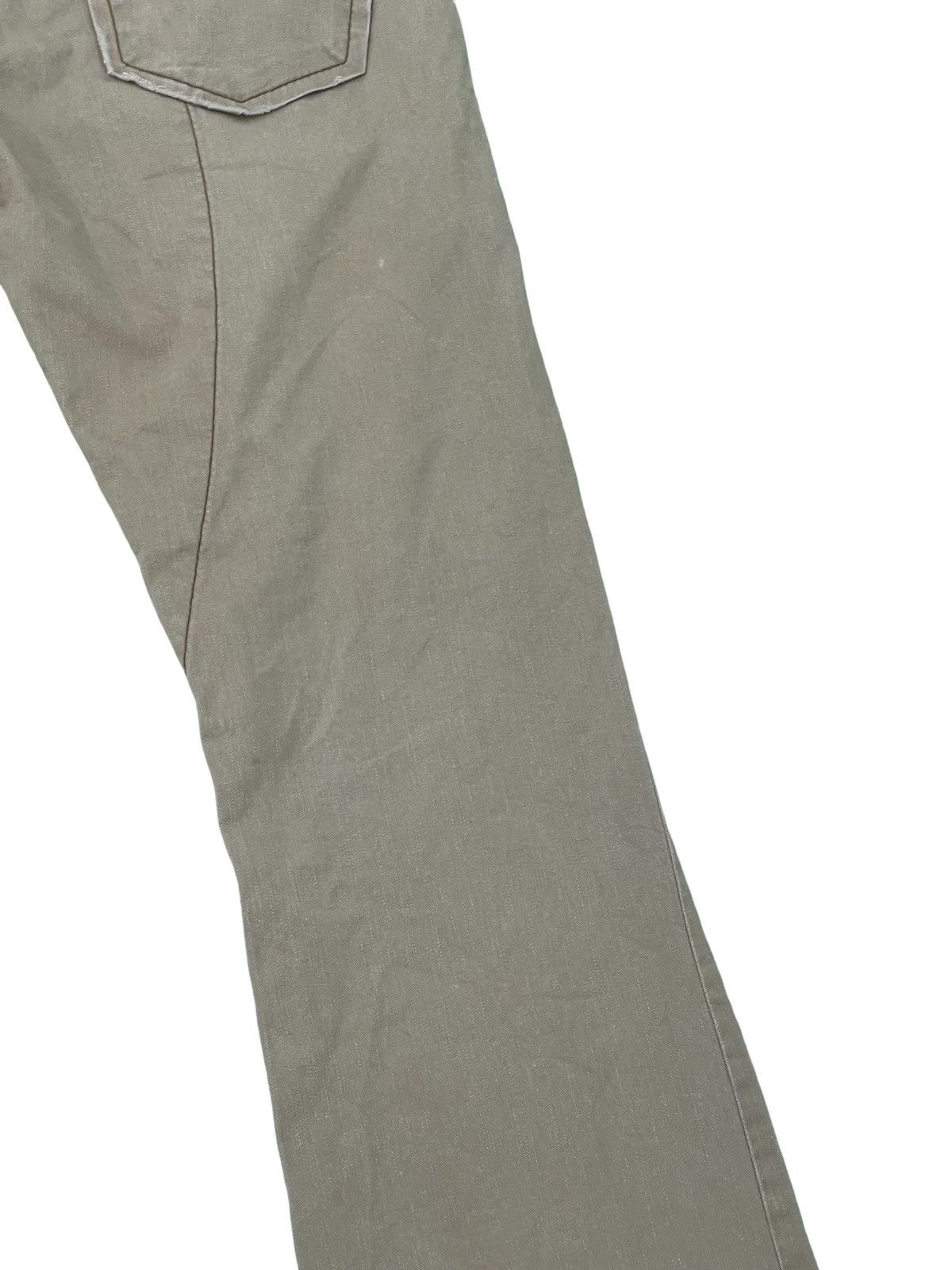 Japanese Brand Flare Jeans Edwin 505 Khaki Boot Cut 2🟦2 Size US 31 - 16 Thumbnail