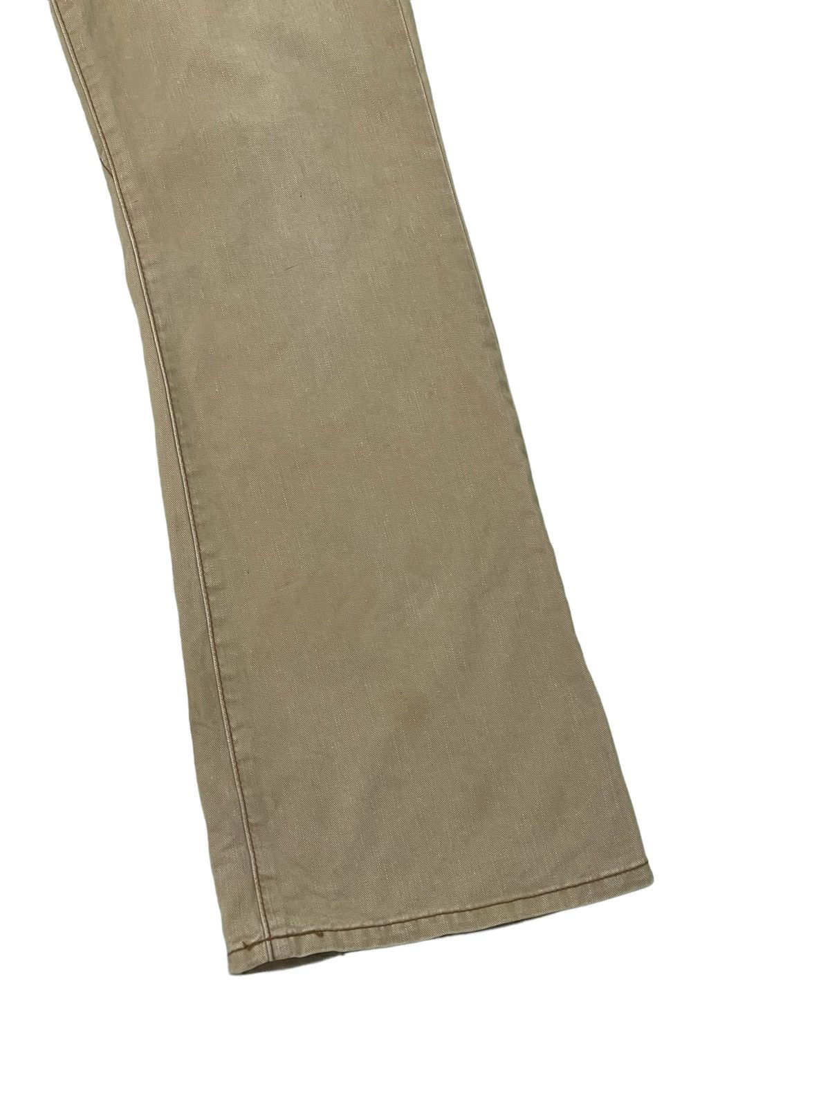 Japanese Brand Flare Jeans Edwin 505 Khaki Boot Cut 2🟦2 Size US 31 - 4 Thumbnail