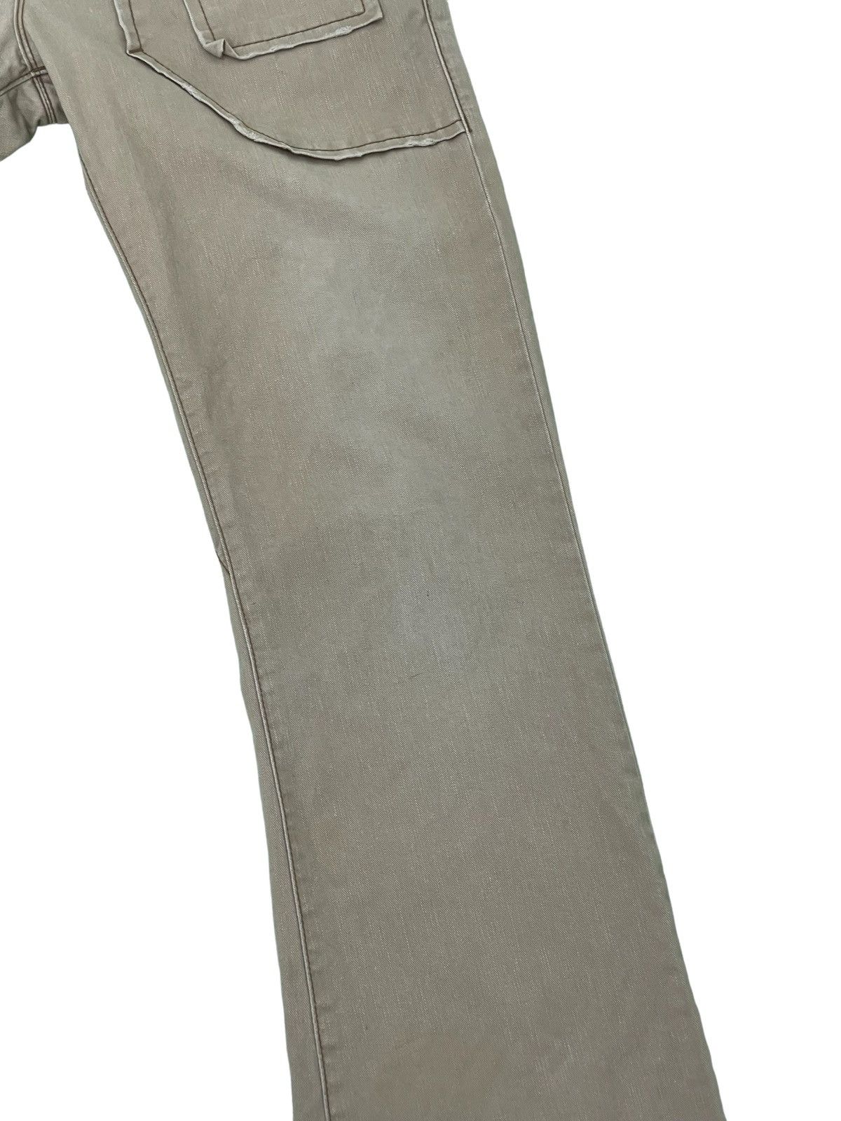 Japanese Brand Flare Jeans Edwin 505 Khaki Boot Cut 2🟦2 Size US 31 - 6 Thumbnail