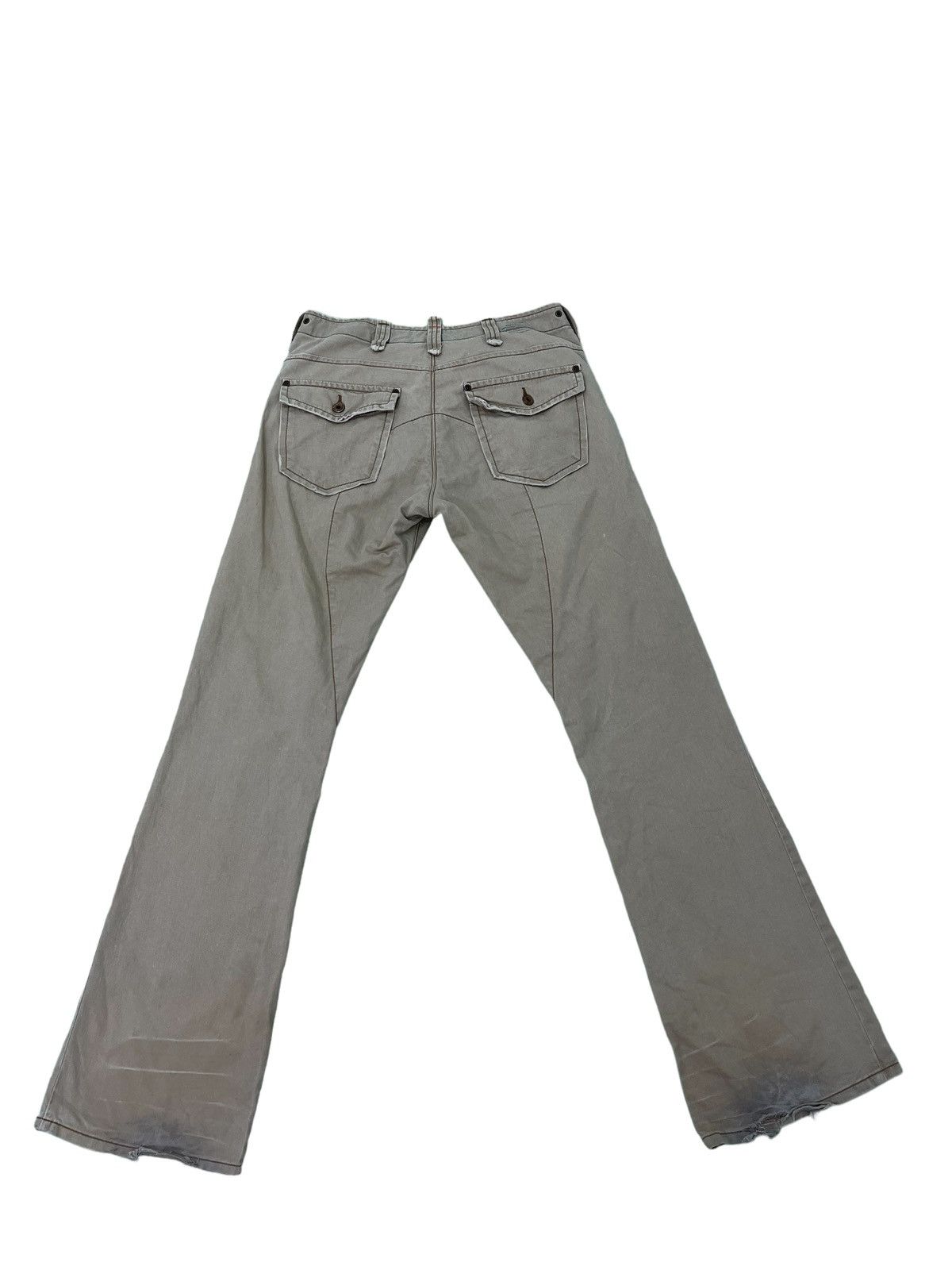 Japanese Brand Flare Jeans Edwin 505 Khaki Boot Cut 2🟦2 Size US 31 - 11 Thumbnail