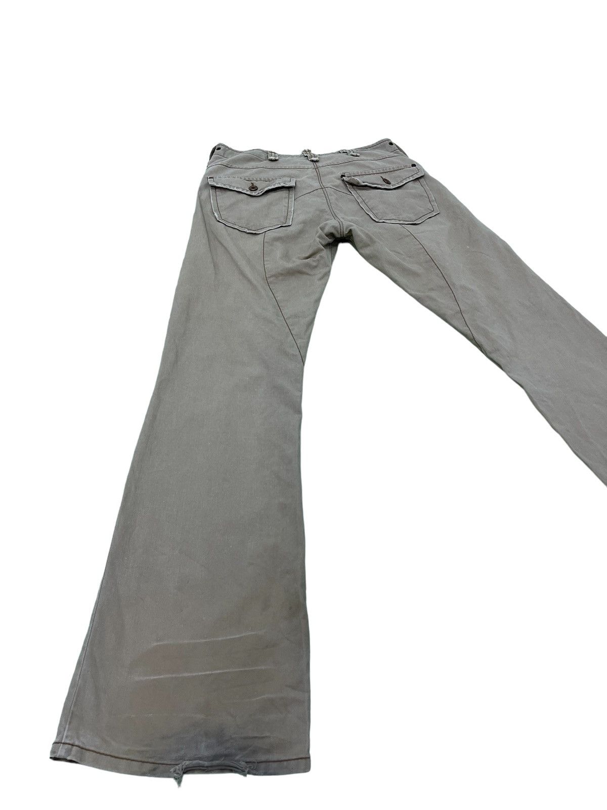Japanese Brand Flare Jeans Edwin 505 Khaki Boot Cut 2🟦2 Size US 31 - 12 Thumbnail