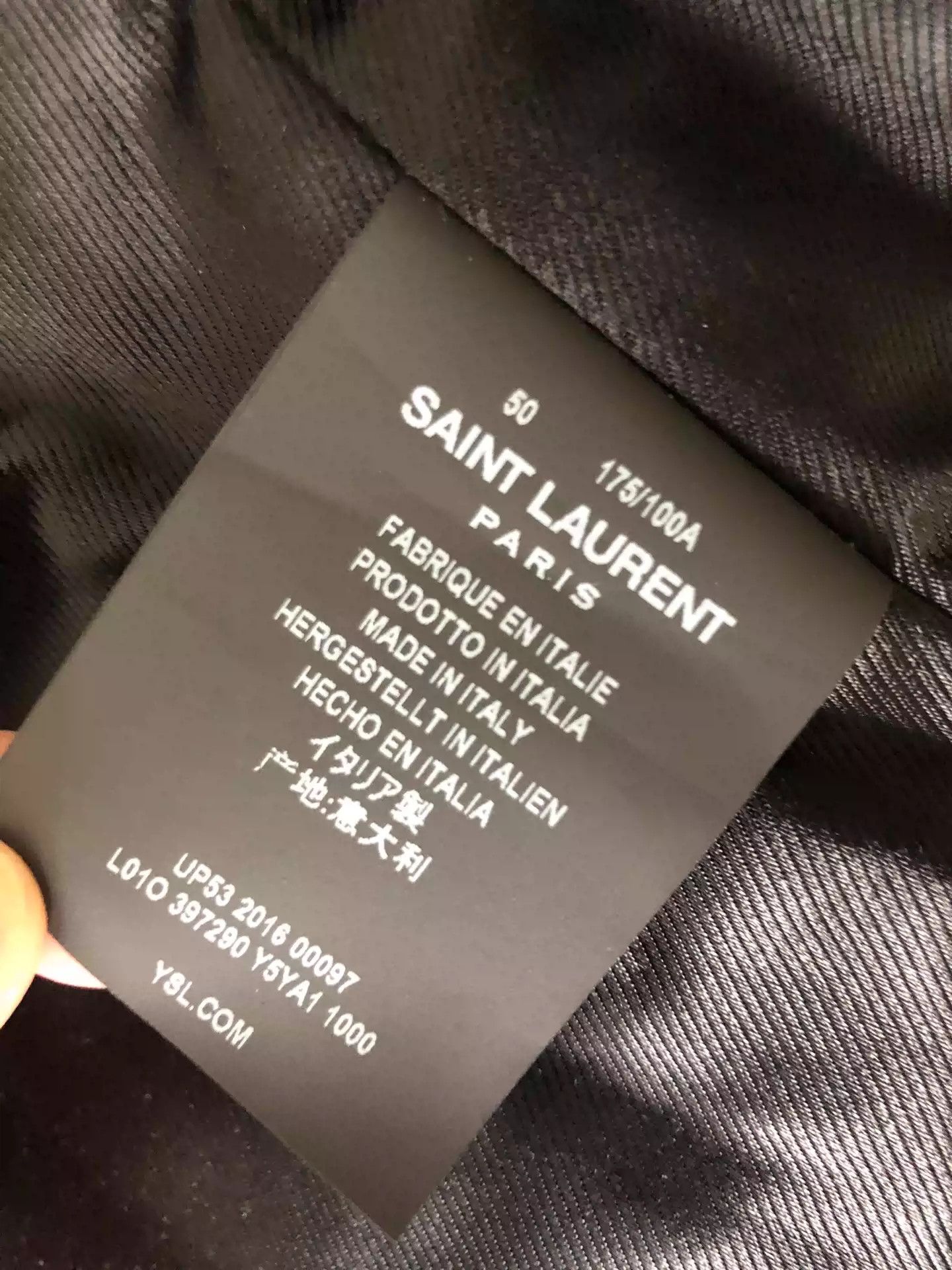 Saint Laurent Paris Saint Laurent L01 classic black leather biker jacket Size US M / EU 48-50 / 2 - 4 Thumbnail