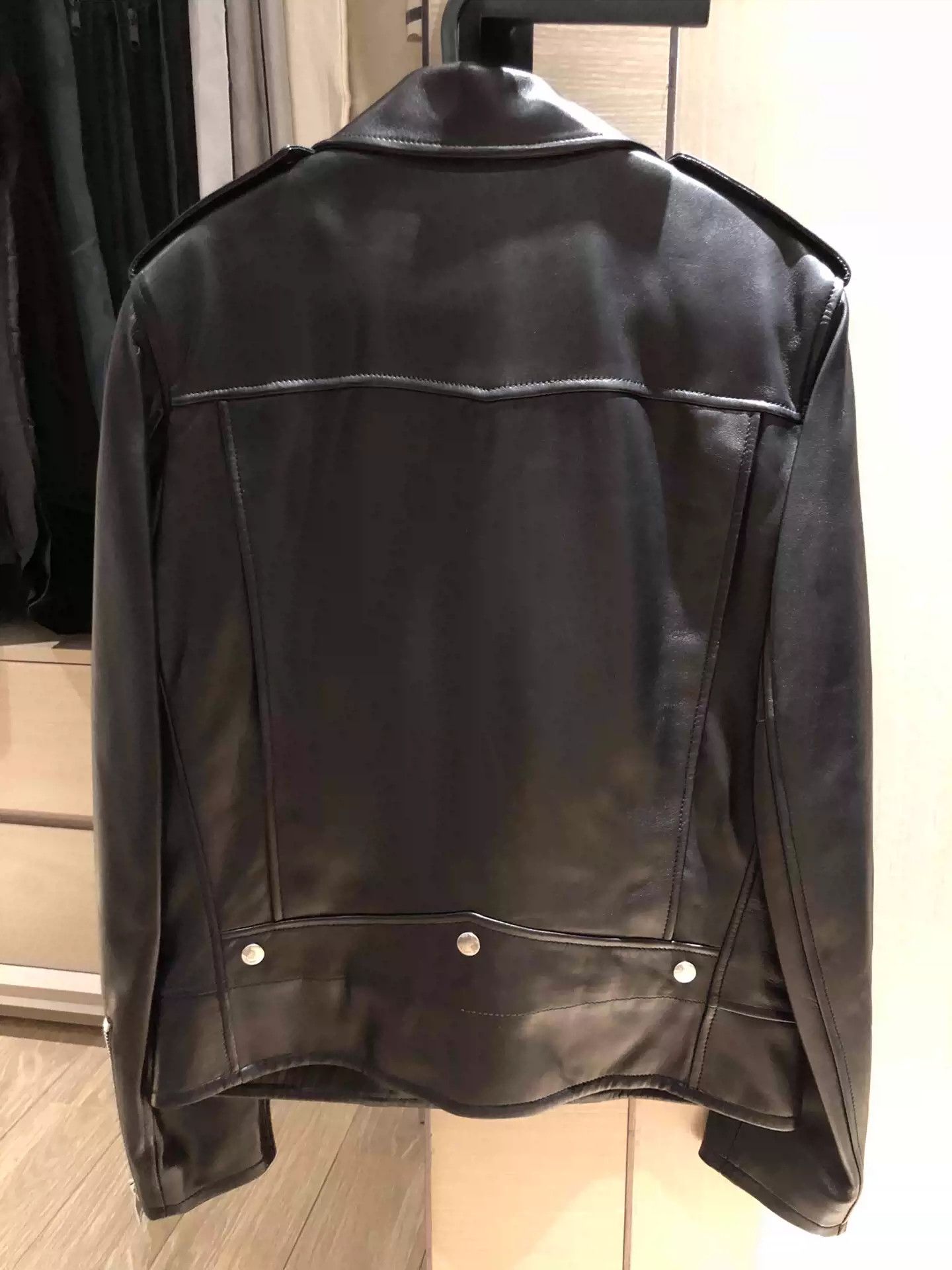 Saint Laurent Paris Saint Laurent L01 classic black leather biker jacket Size US M / EU 48-50 / 2 - 2 Thumbnail