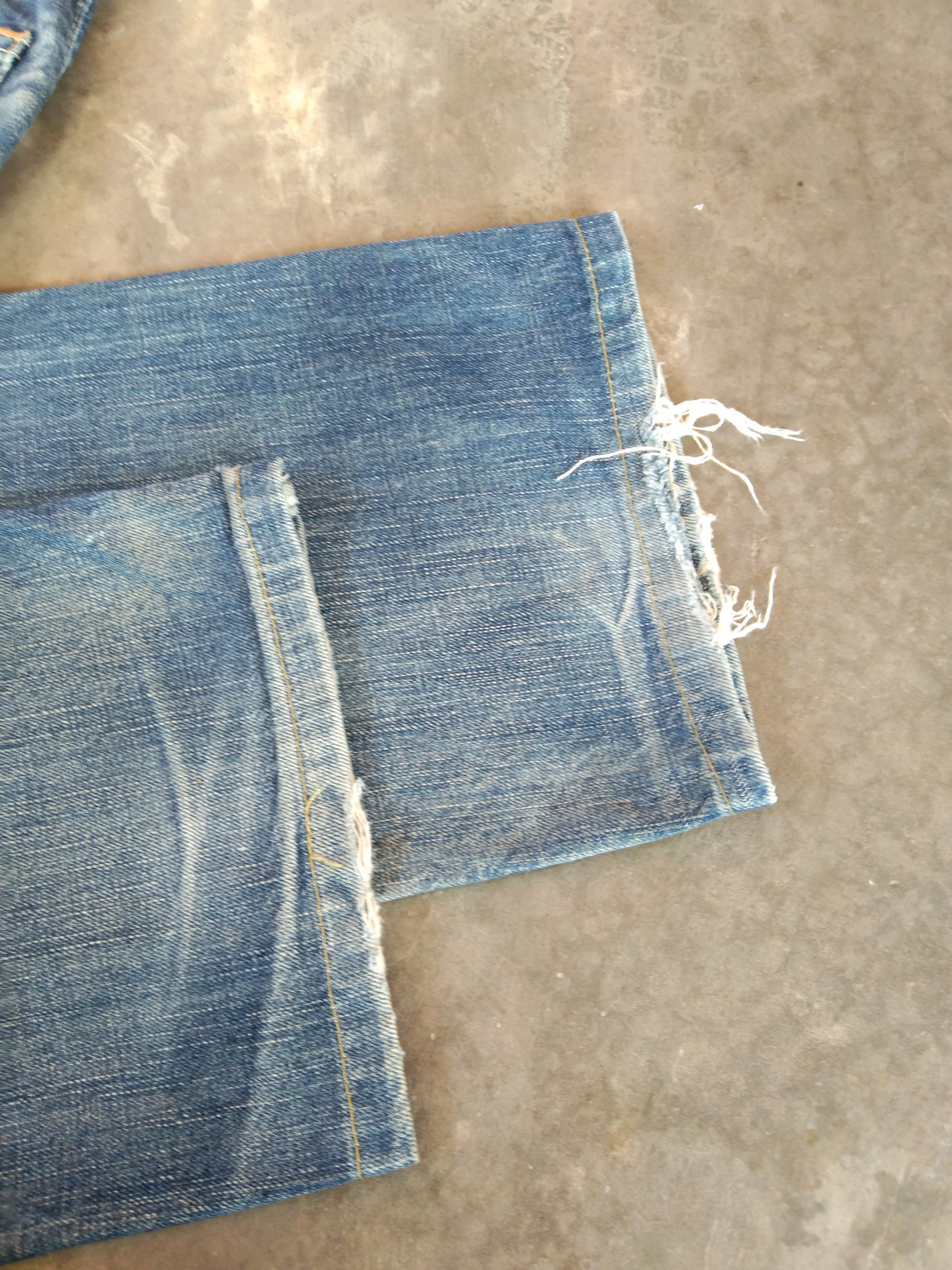 Levi's Vintage Levi's Jeans 502 Mud Wash Distressed Denim 32x31 Size US 32 / EU 48 - 4 Thumbnail