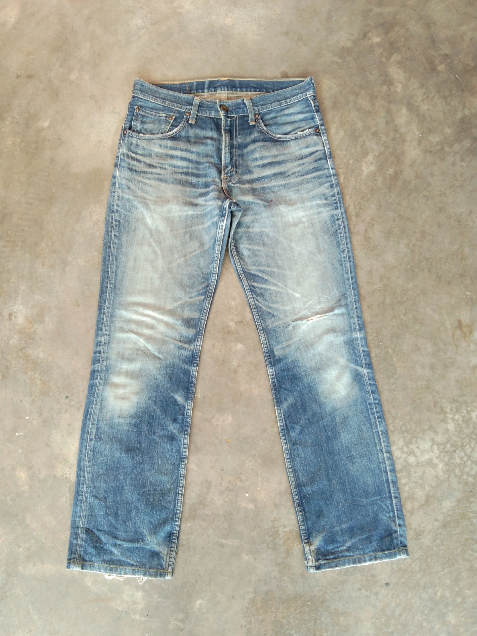 image of Vintage Levi's Jeans 502 Mud Wash Distressed Denim 32X31, Men's