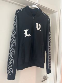 Brand New LV varsity blouson black jacket musical theme exclusive design  .sz50