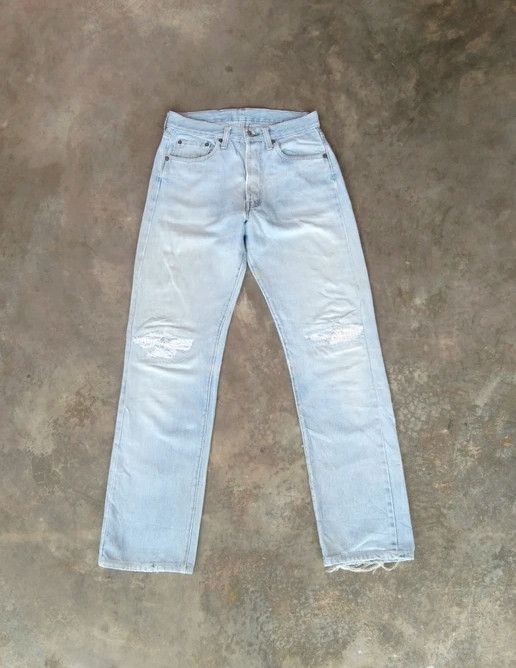 Levi's 80s Vintage Levi's 501 Made In USA Selvedge Redline Jeans Size US 28 / EU 44 - 1 Thumbnail