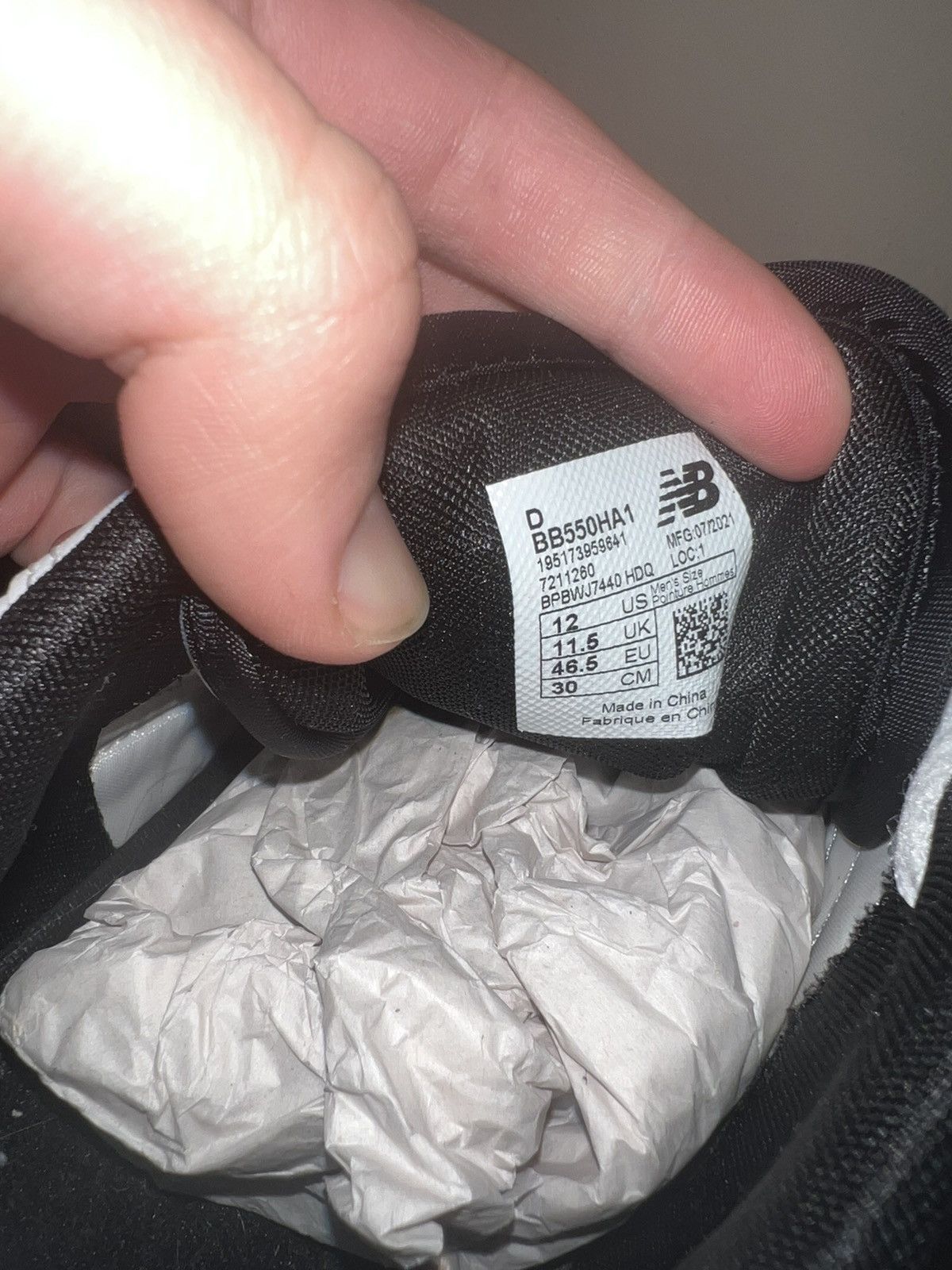 New Balance New Balance 550 White Black Oreo Size 12 Size US 12 / EU 45 - 6 Thumbnail