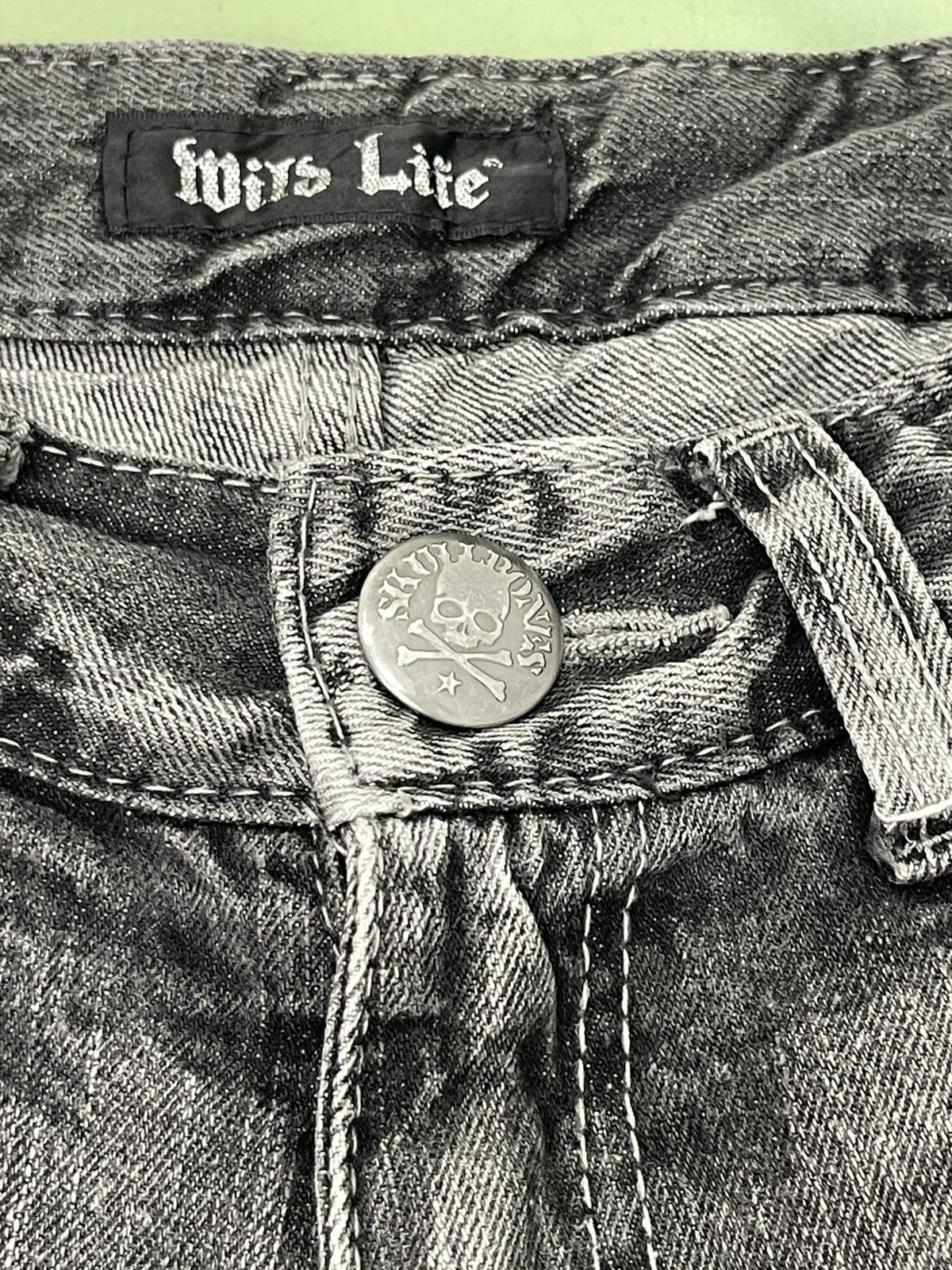 Japanese Brand Flare Jeans Wild Life Low Rise Denim Boot Cut 2🟦2 Size US 29 - 20 Thumbnail