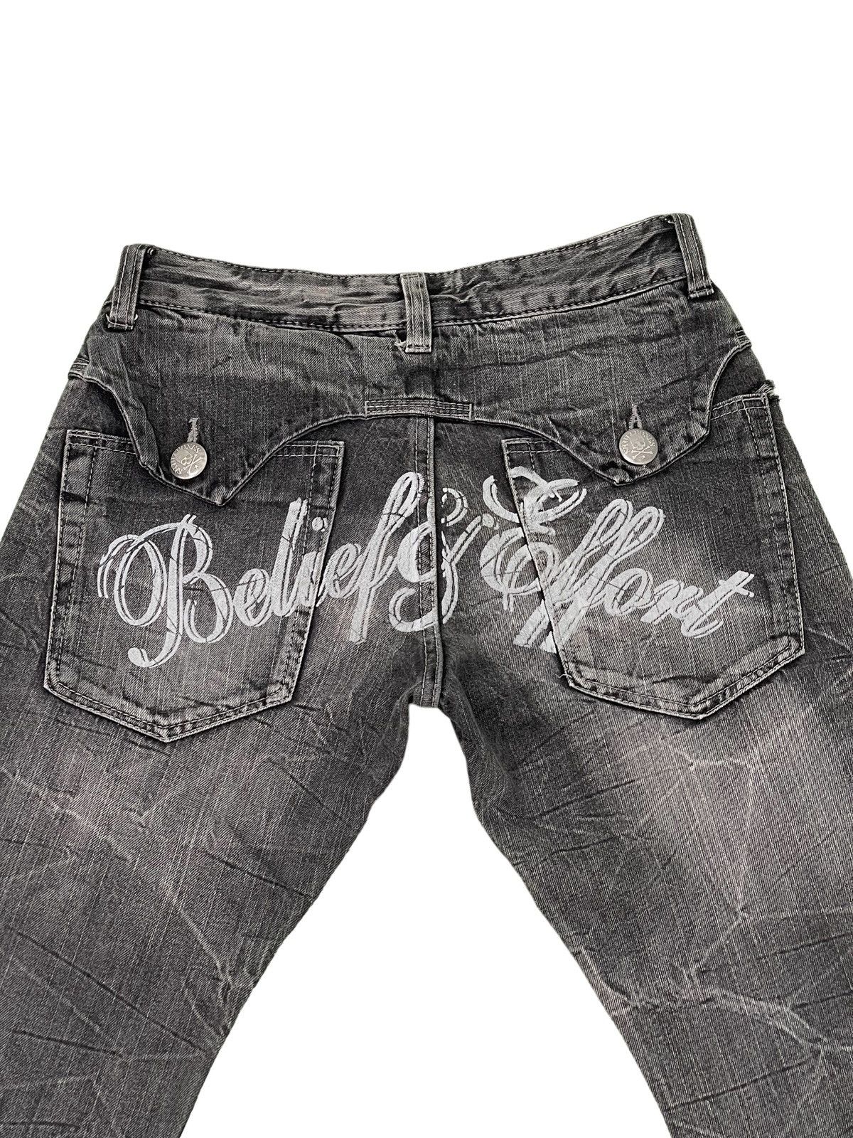 Japanese Brand Flare Jeans Wild Life Low Rise Denim Boot Cut 2🟦2 Size US 29 - 8 Thumbnail