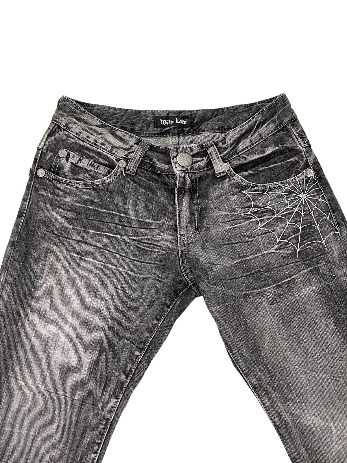 Japanese Brand Flare Jeans Wild Life Low Rise Denim Boot Cut 2🟦2 Size US 29 - 16 Thumbnail