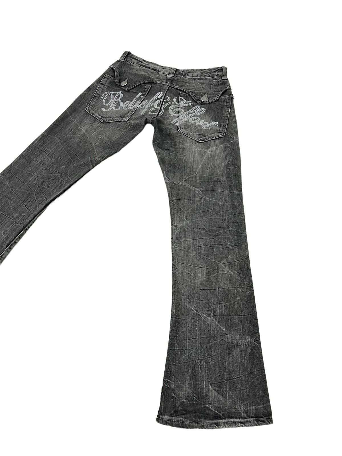 Japanese Brand Flare Jeans Wild Life Low Rise Denim Boot Cut 2🟦2 Size US 29 - 1 Thumbnail