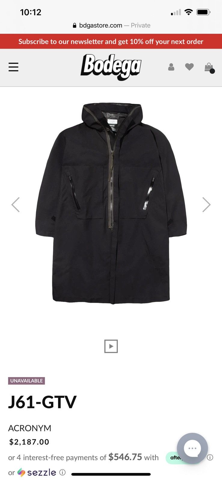 Acronym ACRONYM J61-GT Jacket SM | Grailed