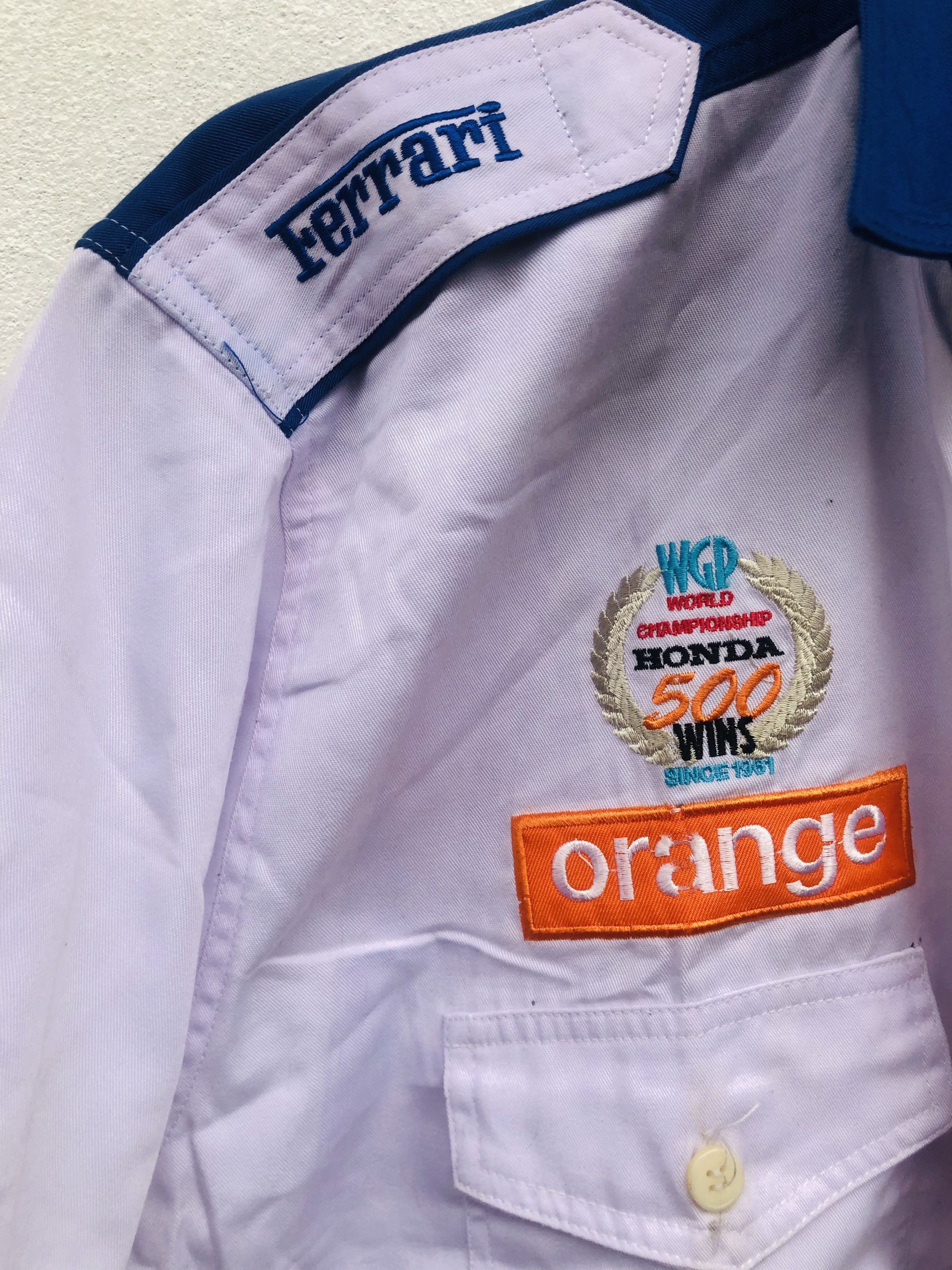 Japanese Brand × Vintage Vintage Ferrari Motorsport Fashion Style Shirt Size US L / EU 52-54 / 3 - 6 Thumbnail
