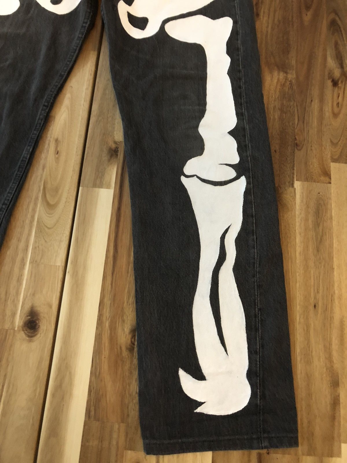 Levi's Levis 501 Custom Skeleton Jeans Denim Size US 33 - 4 Thumbnail