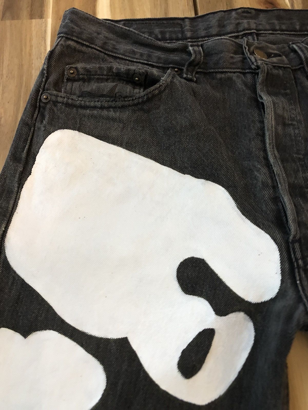 Levi's Levis 501 Custom Skeleton Jeans Denim Size US 33 - 7 Thumbnail