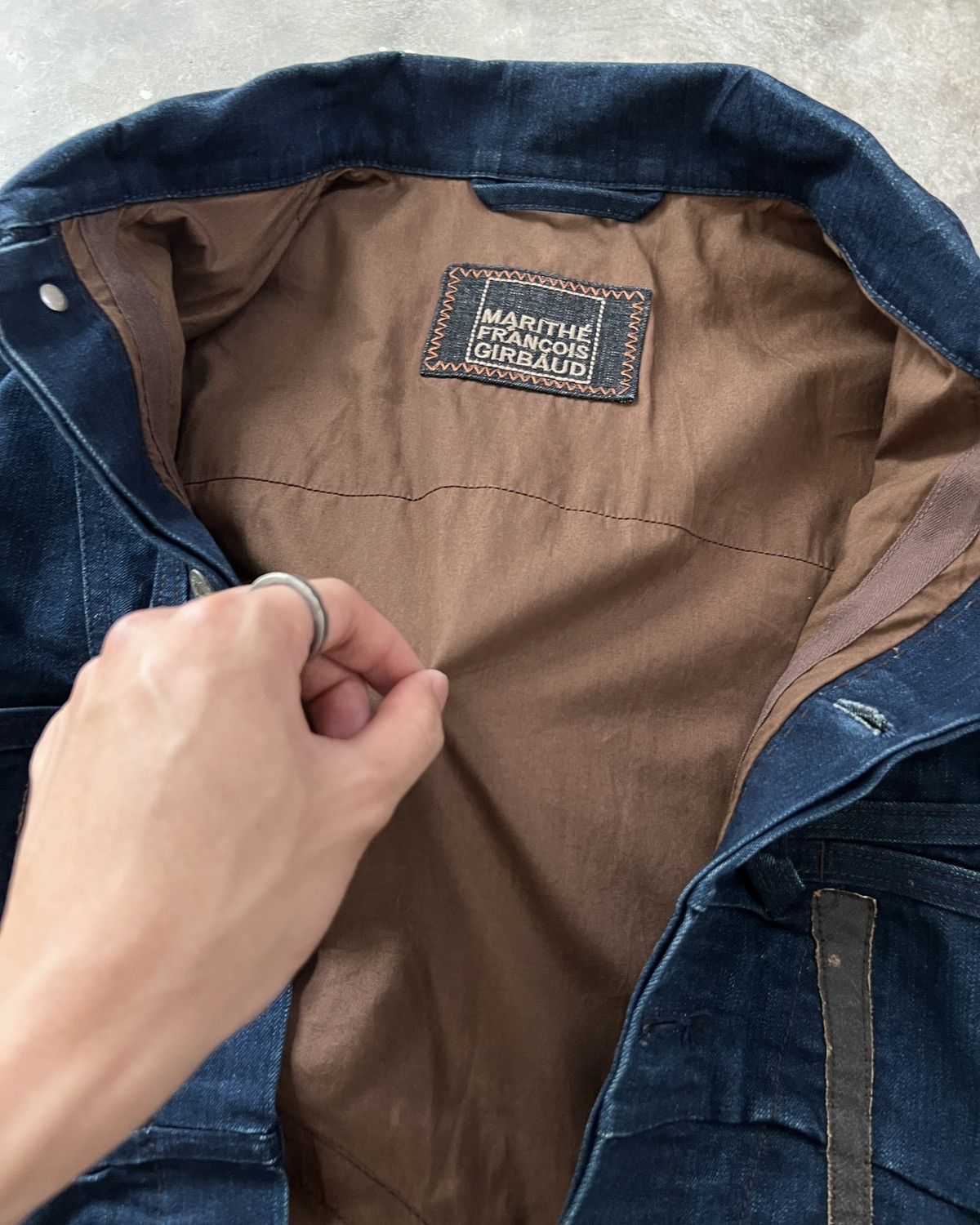Marithe + Francois Girbaud 90s Marithé François Girbaud Archive Panelled Denim Jacket Size US L / EU 52-54 / 3 - 15 Thumbnail