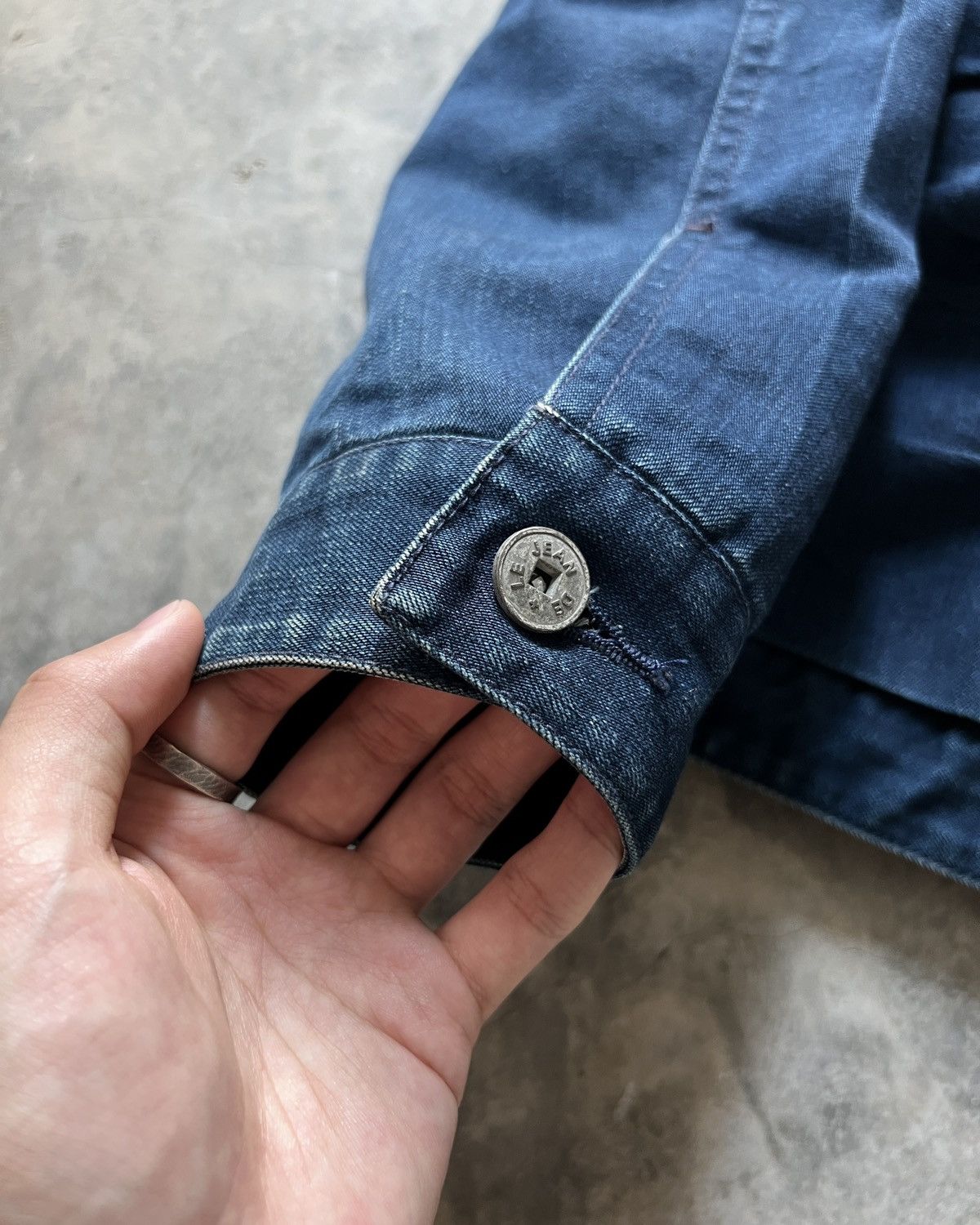 Marithe + Francois Girbaud 90s Marithé François Girbaud Archive Panelled Denim Jacket Size US L / EU 52-54 / 3 - 12 Thumbnail