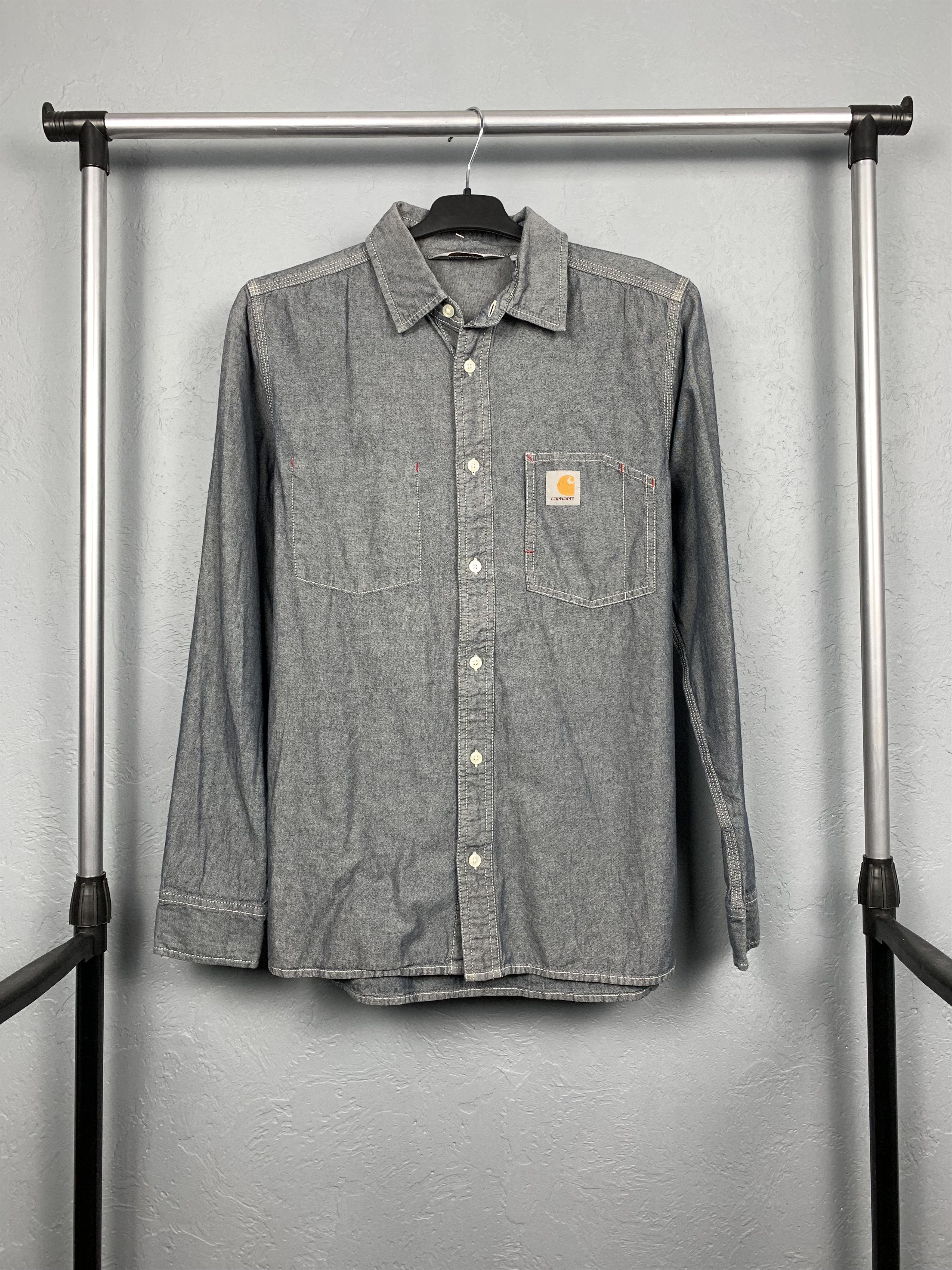 Carhartt × Carhartt Wip × Vintage Carhartt Mens Long Sleeve Shirt Size US M / EU 48-50 / 2 - 1 Thumbnail