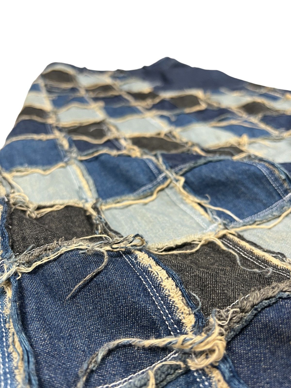 Hysteric Glamour Clutch 🇯🇵 Reconstructed Denim Maxi Skirt Size 27" / US 4 / IT 40 - 10 Thumbnail