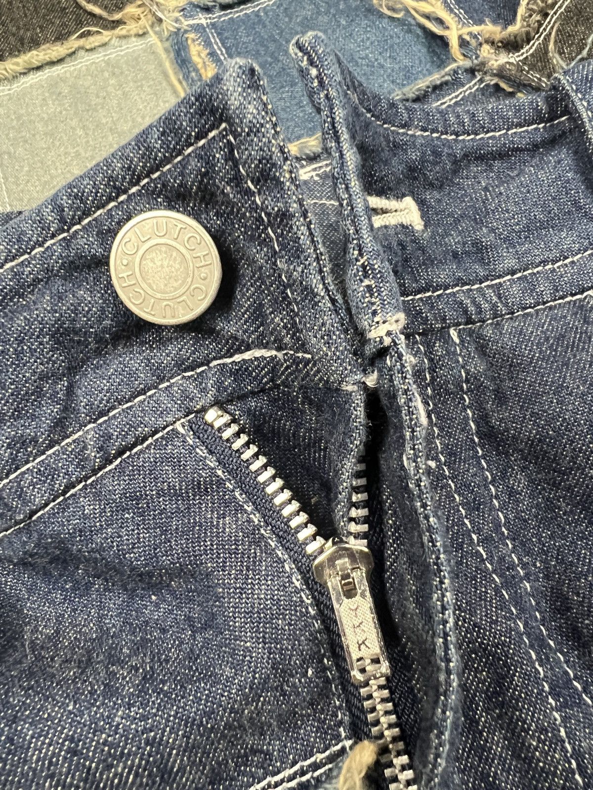 Hysteric Glamour Clutch 🇯🇵 Reconstructed Denim Maxi Skirt Size 27" / US 4 / IT 40 - 11 Thumbnail