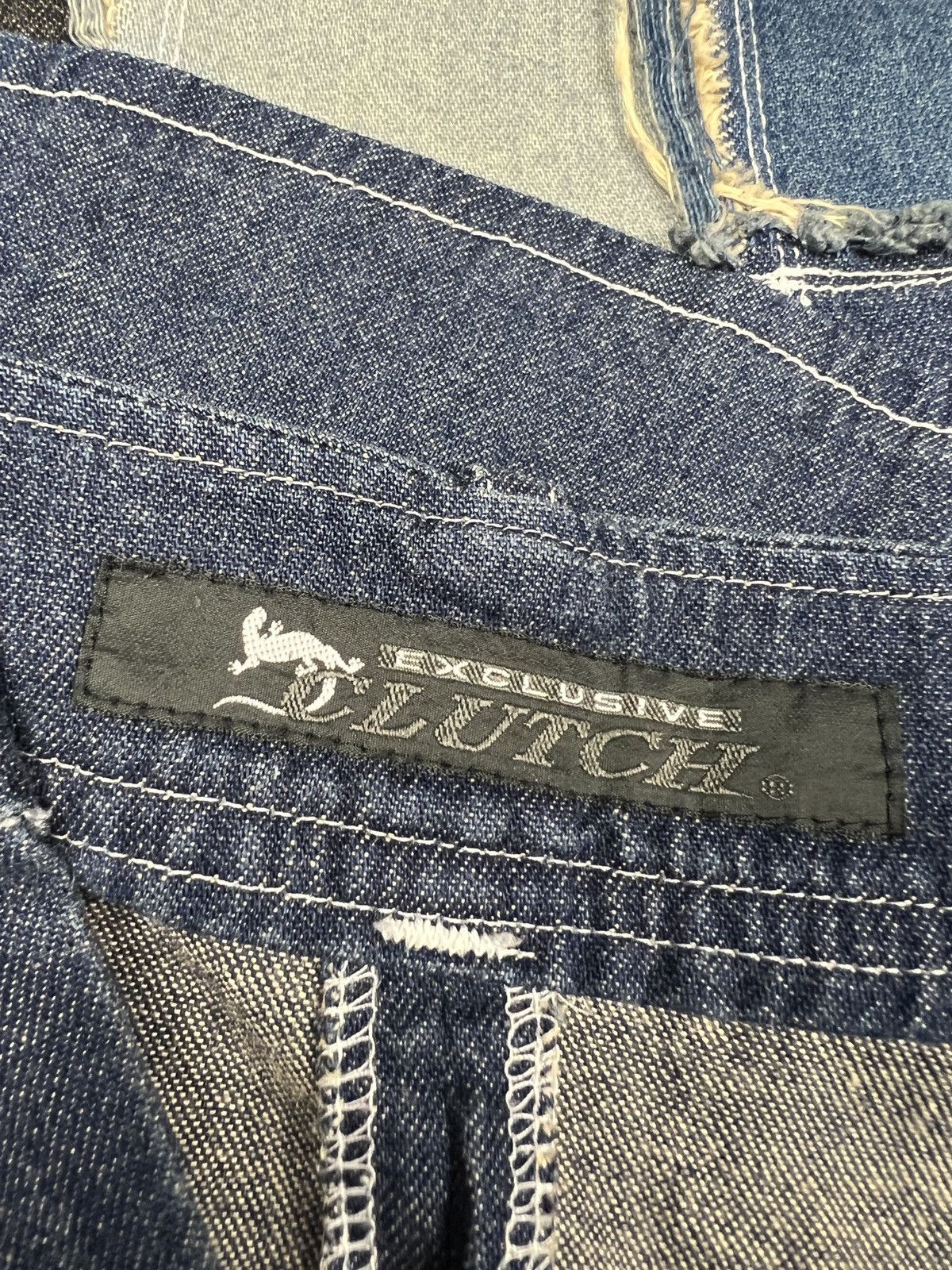 Hysteric Glamour Clutch 🇯🇵 Reconstructed Denim Maxi Skirt Size 27" / US 4 / IT 40 - 13 Thumbnail
