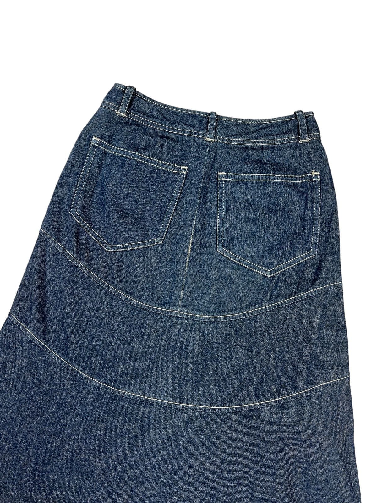 Hysteric Glamour Clutch 🇯🇵 Reconstructed Denim Maxi Skirt Size 27" / US 4 / IT 40 - 7 Thumbnail
