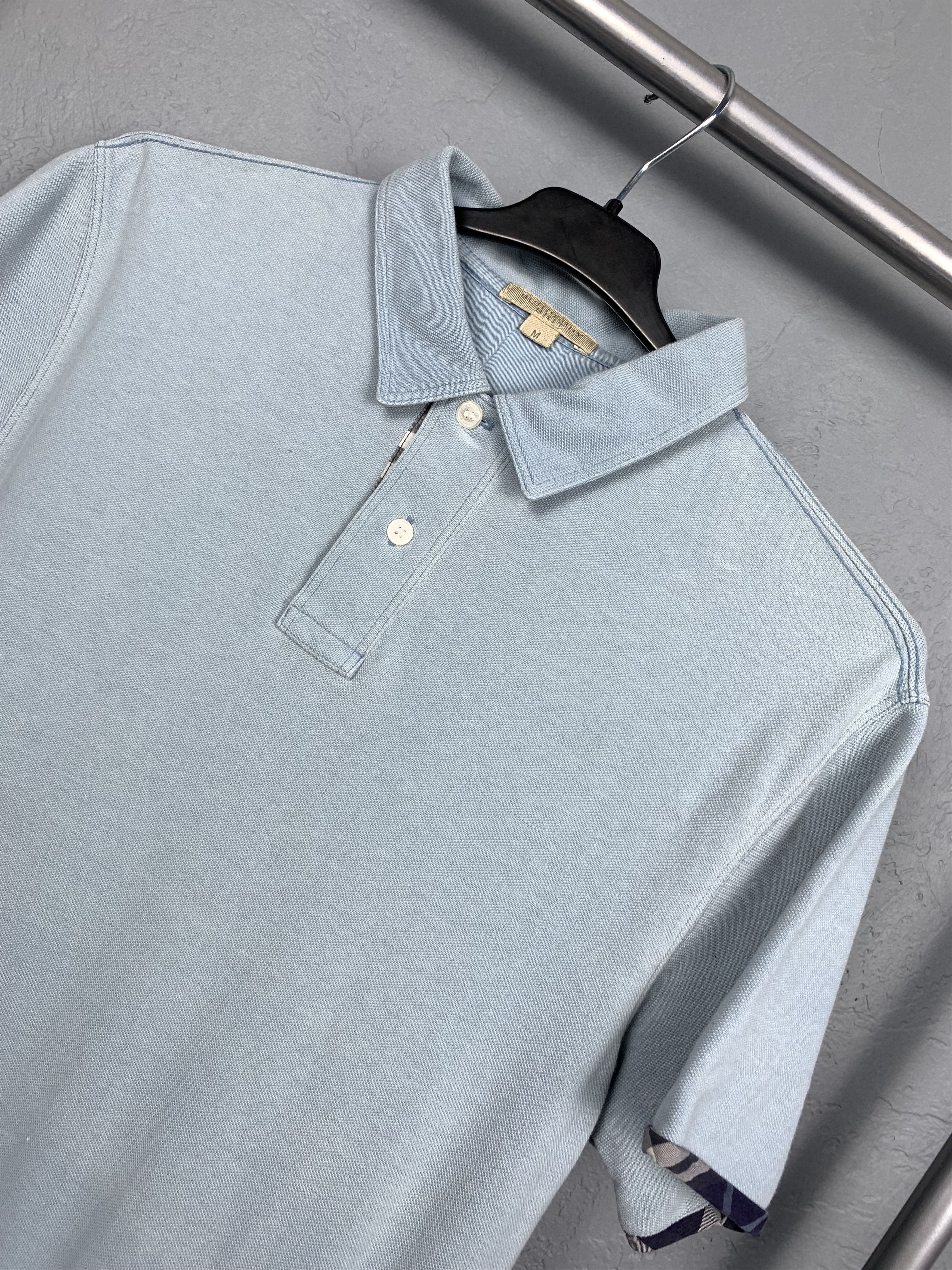 Burberry × Burberry Prorsum × Vintage Vintage Burberry Mens Polo Shirt Size US M / EU 48-50 / 2 - 2 Thumbnail