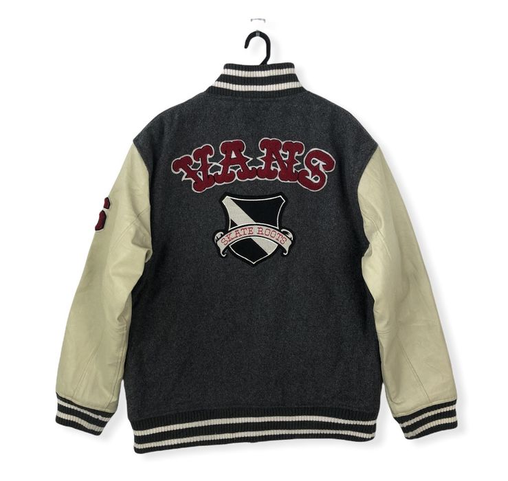 Vintage RARE🔥VINTAGE VANS SKATE ROOTS WOOL VARSITY JACKET Grailed