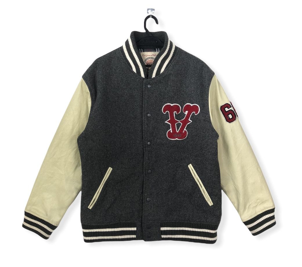 Vans RARE🔥VINTAGE VANS SKATE ROOTS WOOL VARSITY JACKET Size US L / EU 52-54 / 3 - 2 Thumbnail
