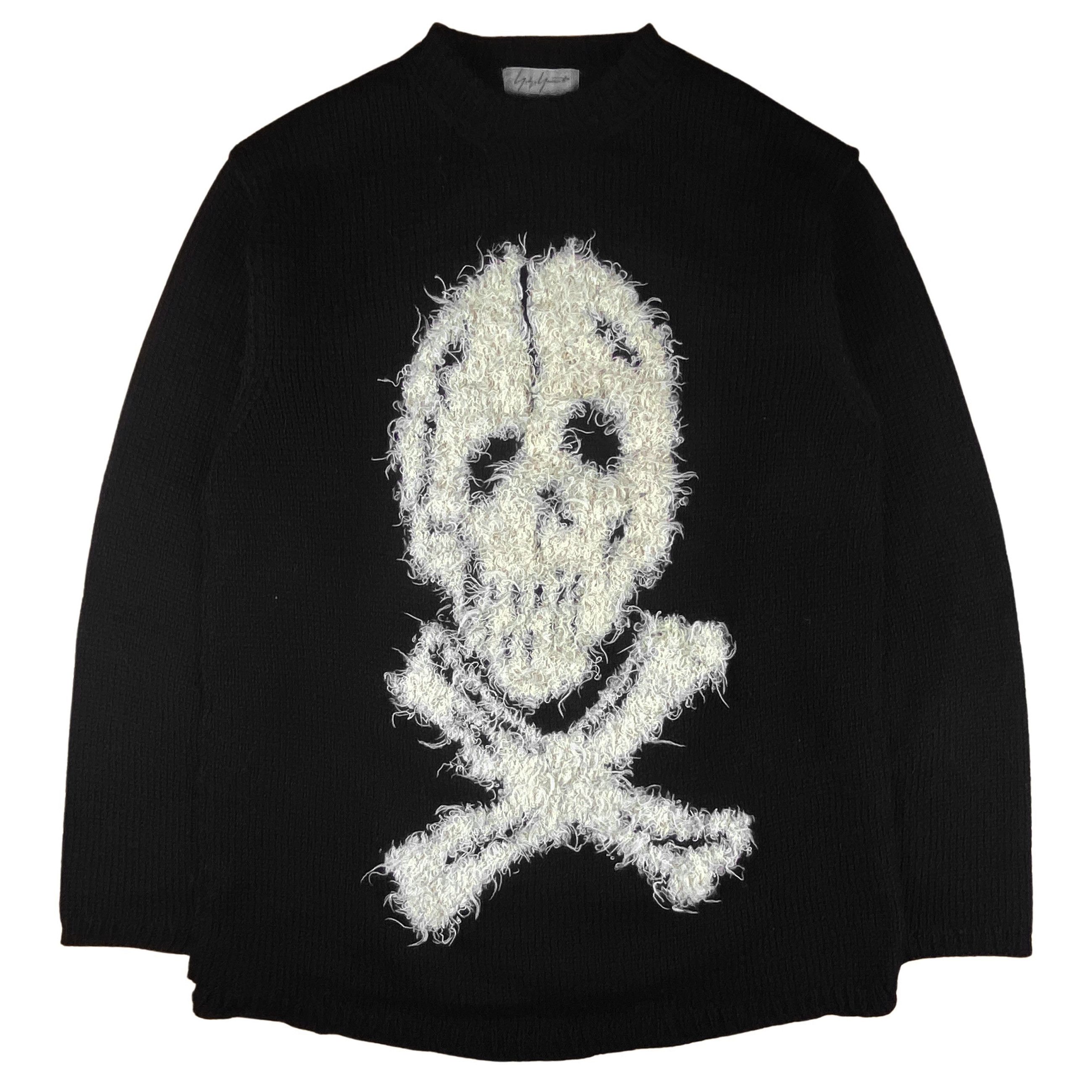 Yohji Yamamoto AW94 Skull & Crossbones Sweater | Grailed