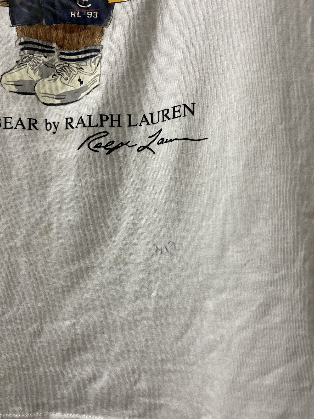 Polo Ralph Lauren × Ralph Lauren × Vintage VINTAGE POLO BEAR BY RALPH LAUREN TEE VERY RARE Size XL / US 12-14 / IT 48-50 - 4 Thumbnail