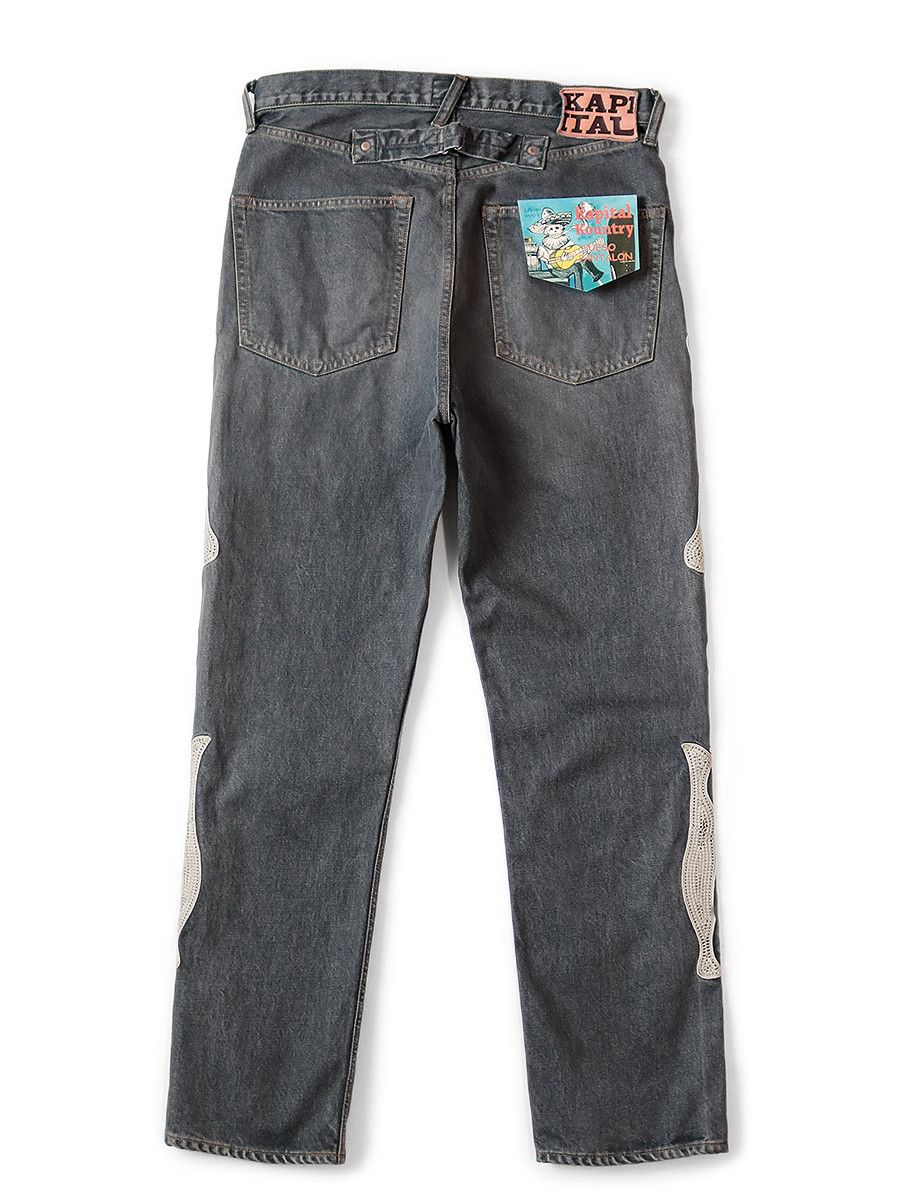 Kapital Kapital 14oz Black Denim Mexican Tuxedo 5 Pocket OKAGILLY Size US 36 / EU 52 - 3 Thumbnail