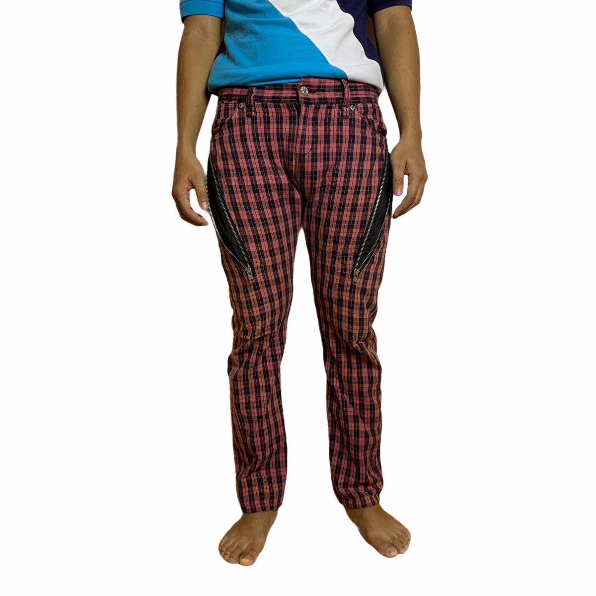 Seditionaries Japan Arrow Tartan Zipper Bondage Pant Size US 32 / EU 48 - 2 Thumbnail