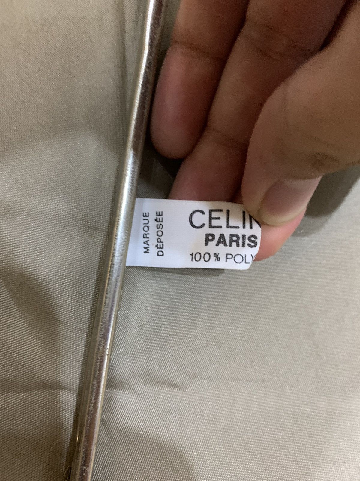 Celine × Vintage CELINE GOLD CHAIN RINGS MOTIVE UMBRELLA Size 38 - 6 Thumbnail