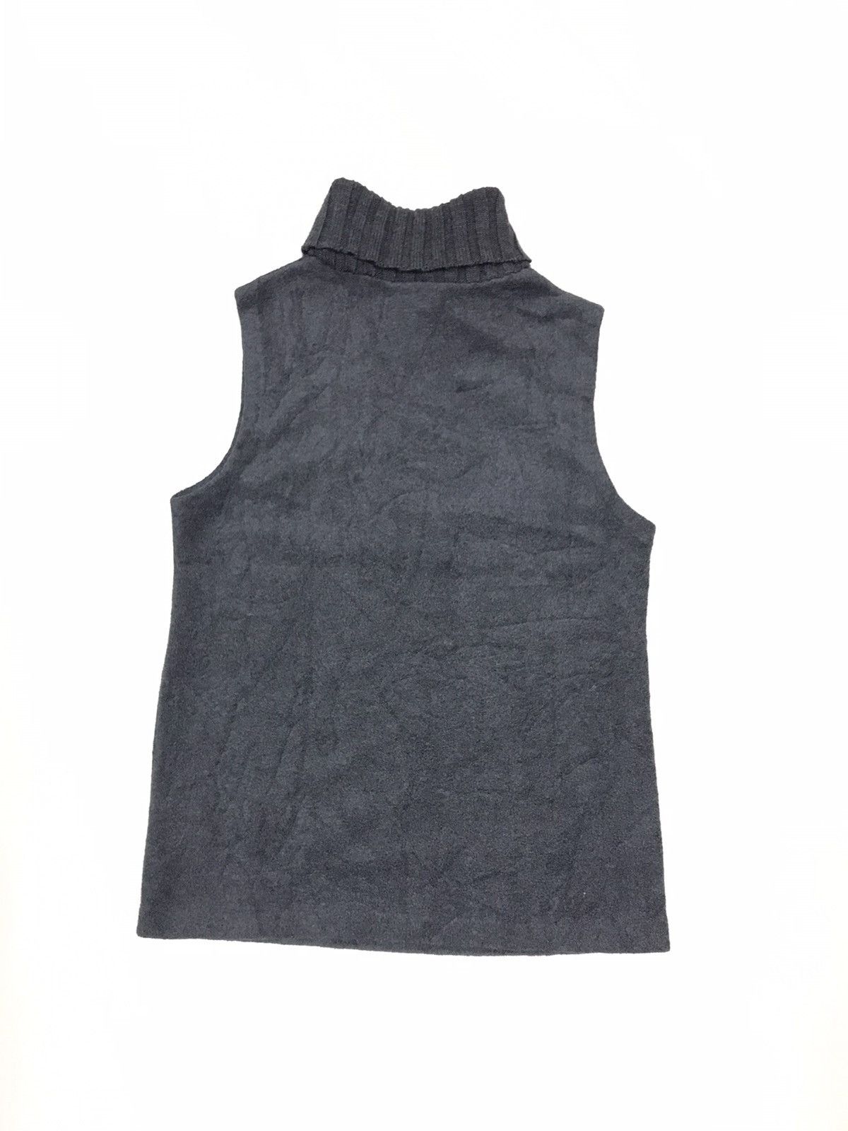 Yohji Yamamoto Y's FOR LIVING YOHJI YAMAMOTO SLEEVELESS TURTLENECK SHIRT Size US S / EU 44-46 / 1 - 2 Thumbnail