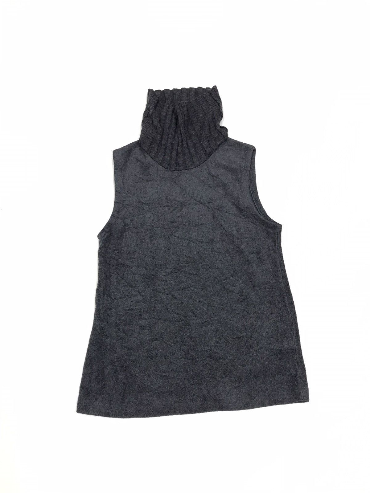 Yohji Yamamoto Y's FOR LIVING YOHJI YAMAMOTO SLEEVELESS TURTLENECK SHIRT Size US S / EU 44-46 / 1 - 3 Thumbnail
