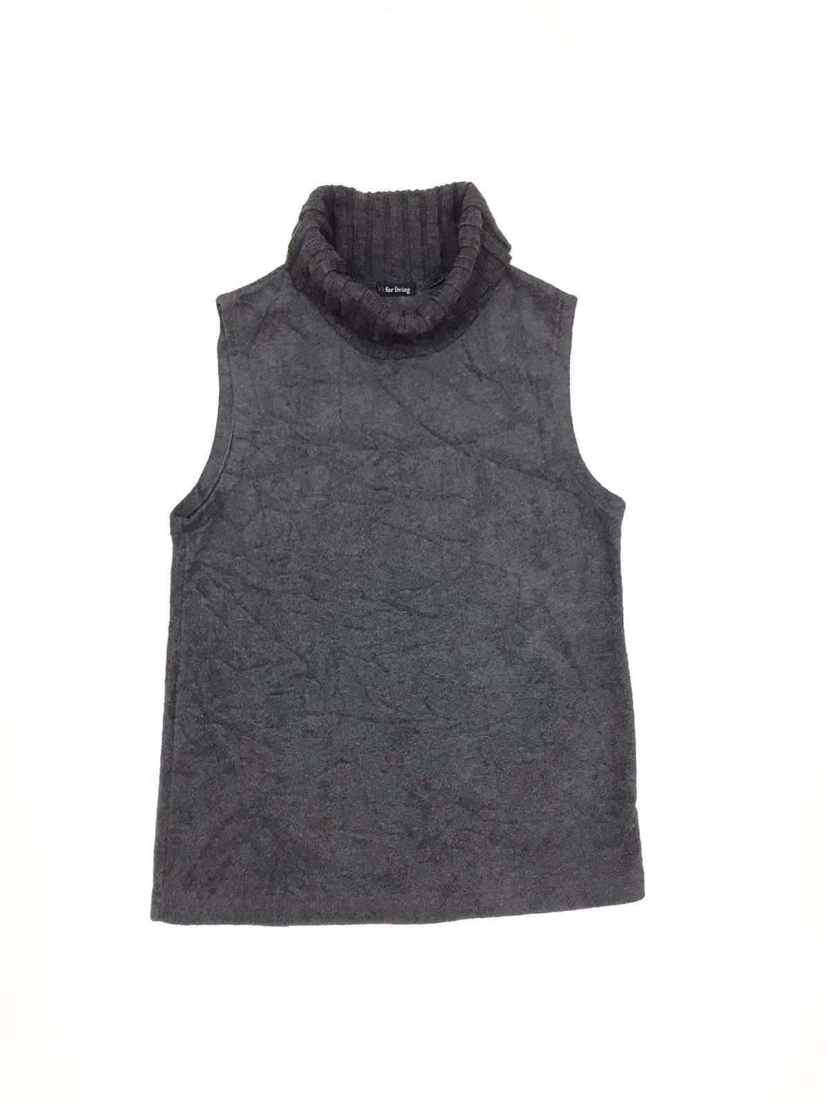Yohji Yamamoto Y's FOR LIVING YOHJI YAMAMOTO SLEEVELESS TURTLENECK SHIRT Size US S / EU 44-46 / 1 - 1 Thumbnail