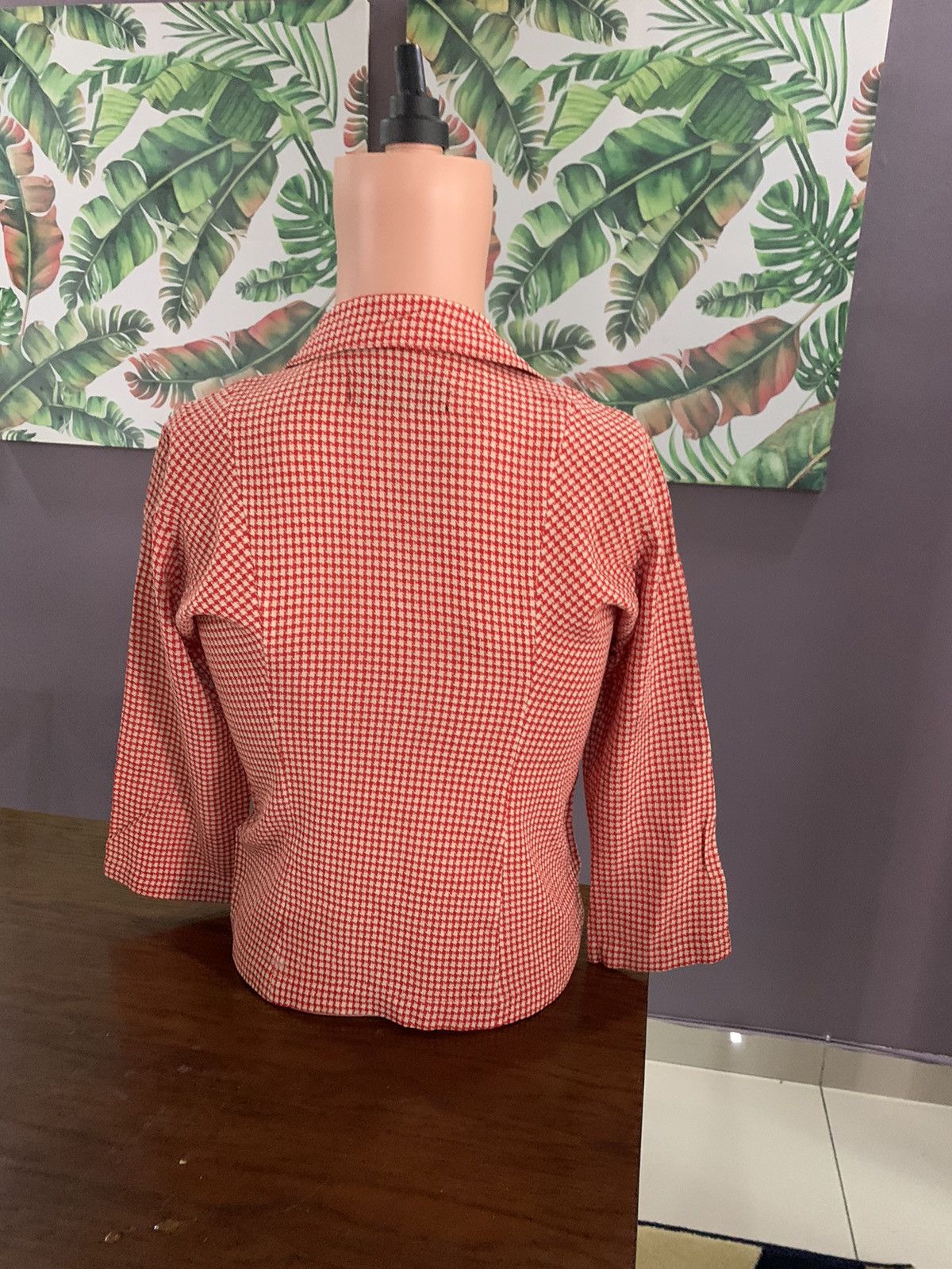 Comme des Garcons VINTAGE CDG TRICOT HOUNDSTOOTH PATTERN TOP SHIRT Size US XS / EU 42 / 0 - 8 Thumbnail
