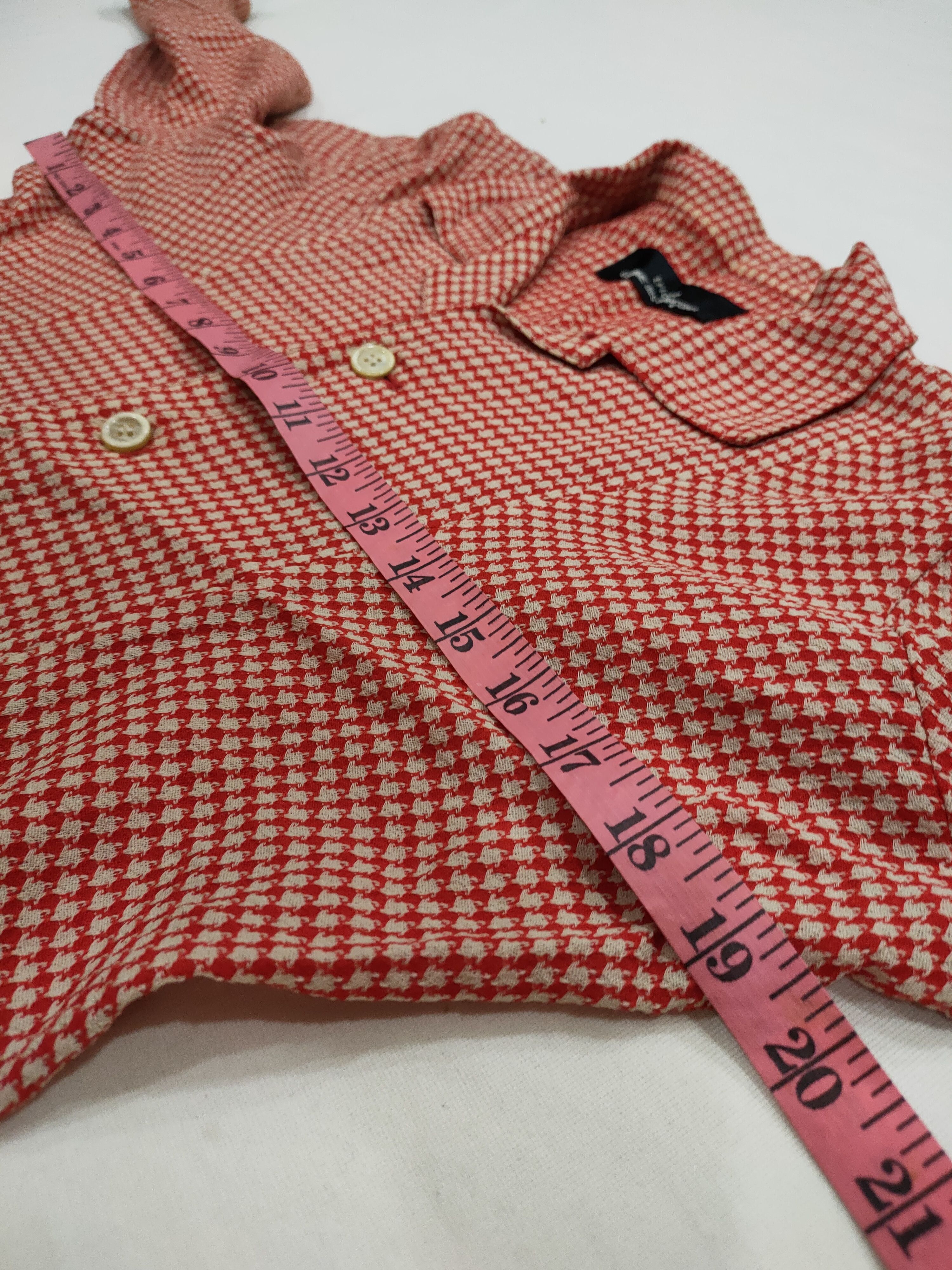 Comme des Garcons VINTAGE CDG TRICOT HOUNDSTOOTH PATTERN TOP SHIRT Size US XS / EU 42 / 0 - 6 Thumbnail