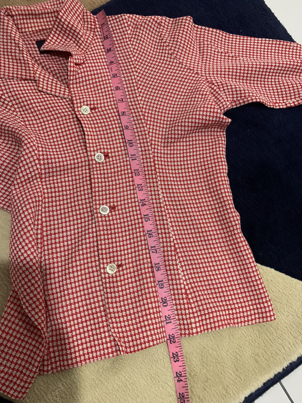 Comme des Garcons VINTAGE CDG TRICOT HOUNDSTOOTH PATTERN TOP SHIRT Size US XS / EU 42 / 0 - 11 Thumbnail