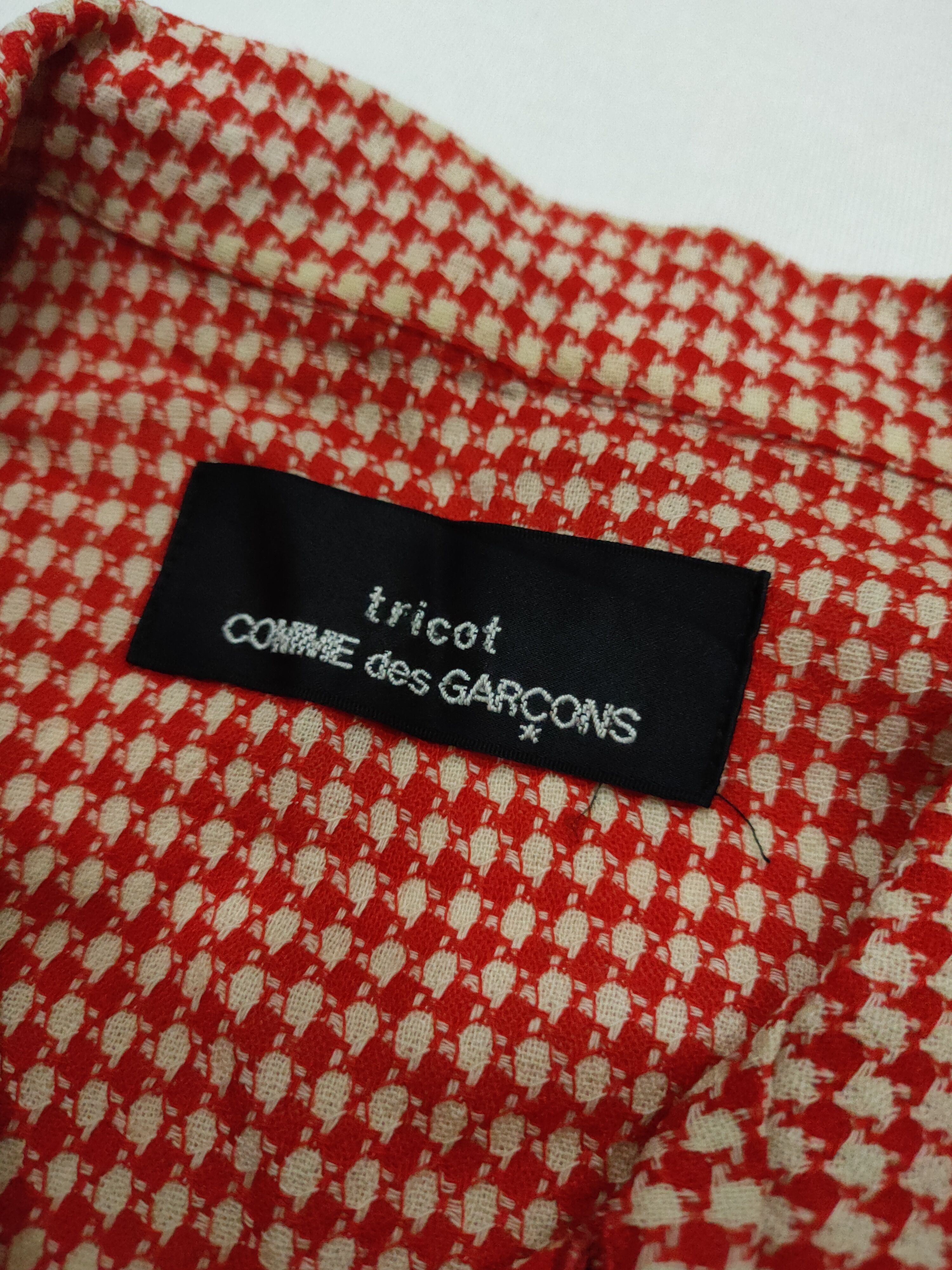 Comme des Garcons VINTAGE CDG TRICOT HOUNDSTOOTH PATTERN TOP SHIRT Size US XS / EU 42 / 0 - 3 Thumbnail