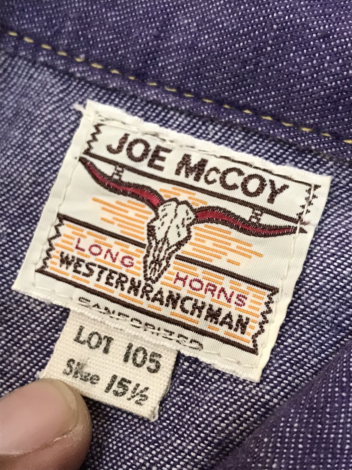 The Real McCoy's JOE REAL MCCOY WESTERN RANCHMAN LOT 105 SHIRT BUTTON UP Size US M / EU 48-50 / 2 - 6 Thumbnail