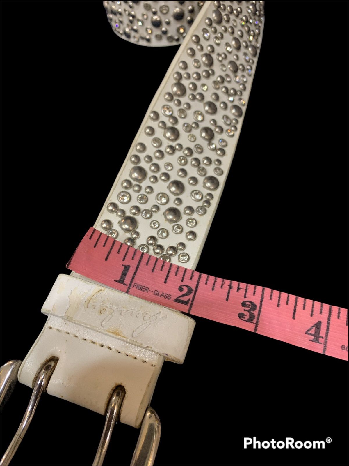 Hurley FULL RHINESTONES STUDDED BELT Size 34 - 2 Thumbnail