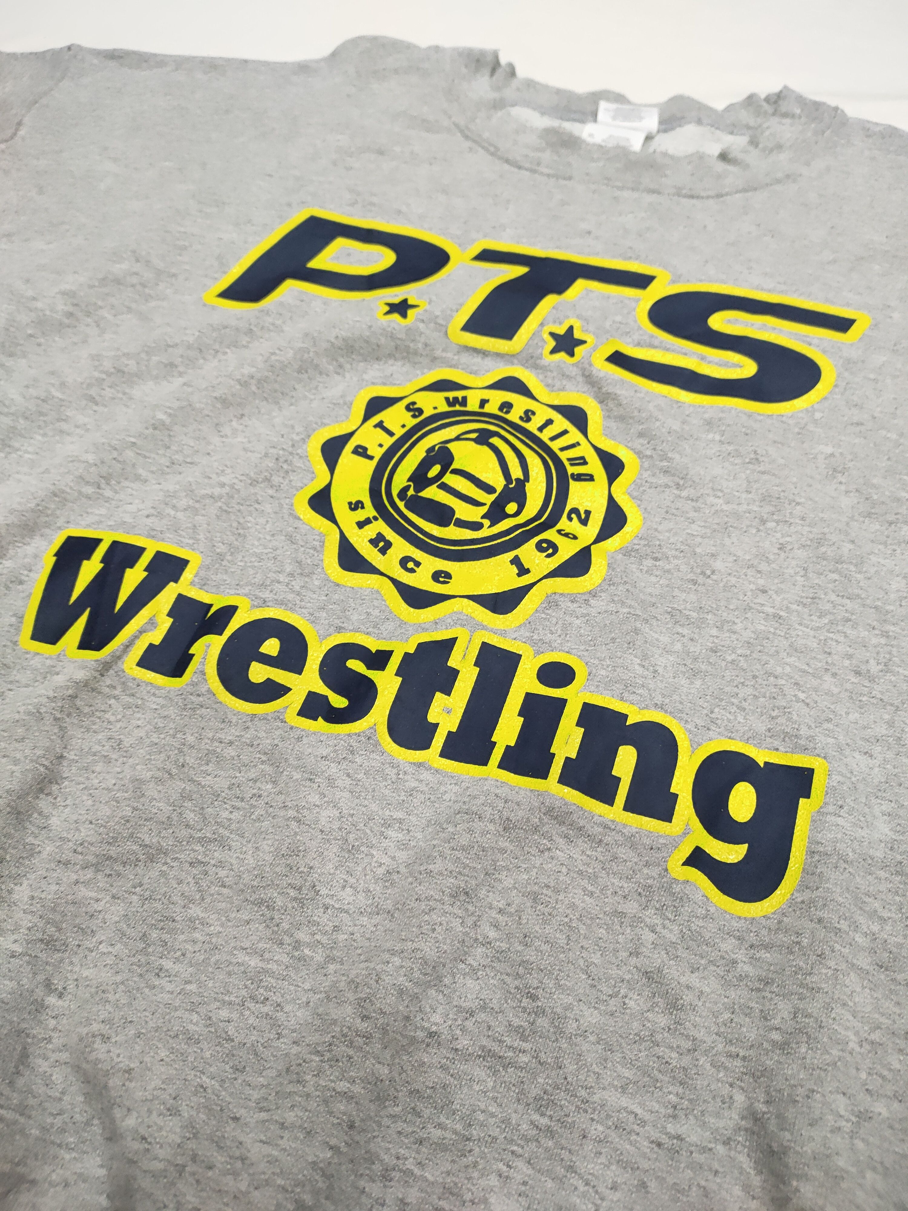 Vintage VTT PTS WRESTLING SWEATER PULLOVER SHIRT Size US XL / EU 56 / 4 - 5 Thumbnail