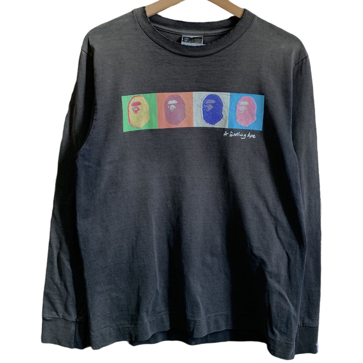 Bape Vintage A Bathing Ape Sunfaded Crewneck Sweatshirt Size US M / EU 48-50 / 2 - 1 Thumbnail