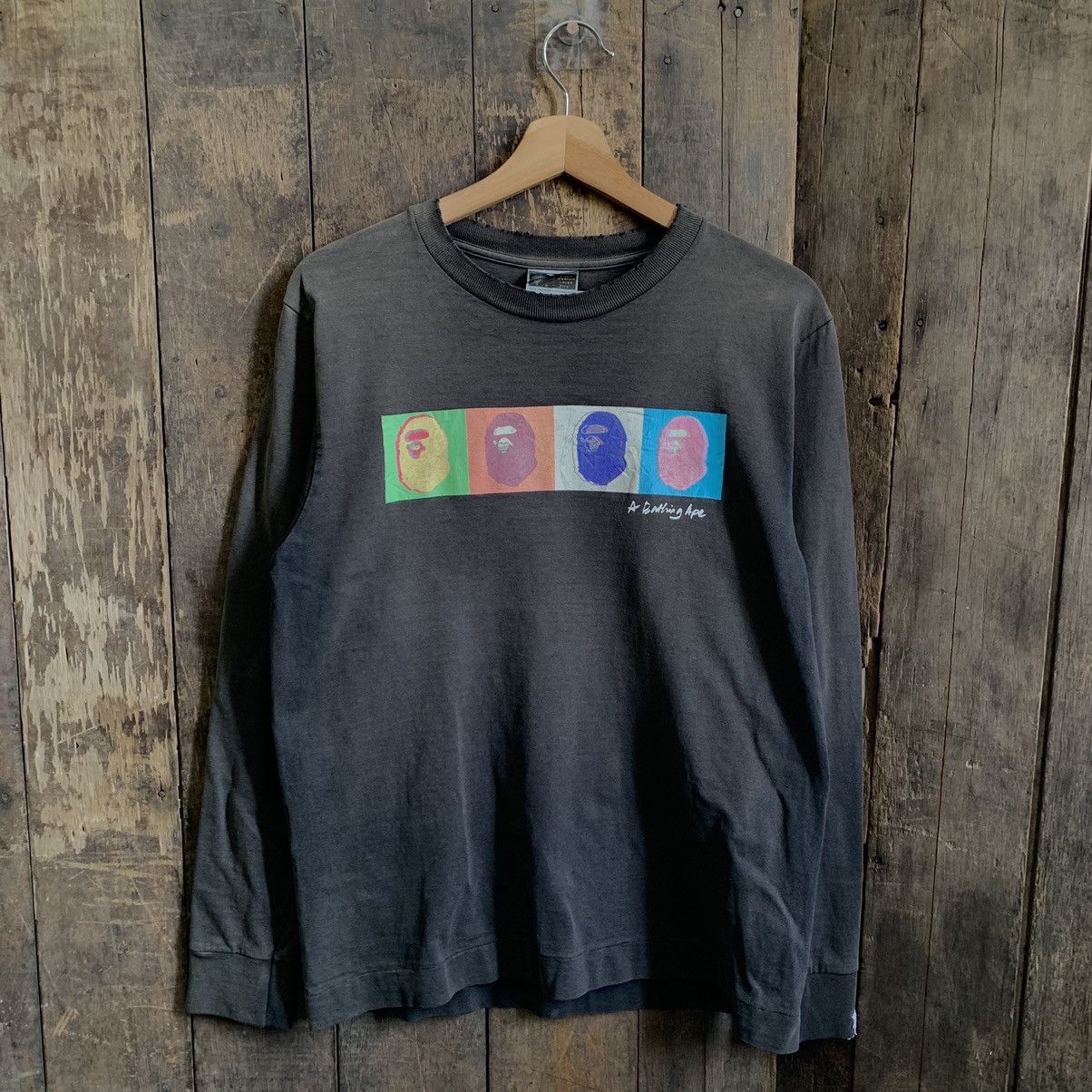 Bape Vintage A Bathing Ape Sunfaded Crewneck Sweatshirt Size US M / EU 48-50 / 2 - 8 Thumbnail