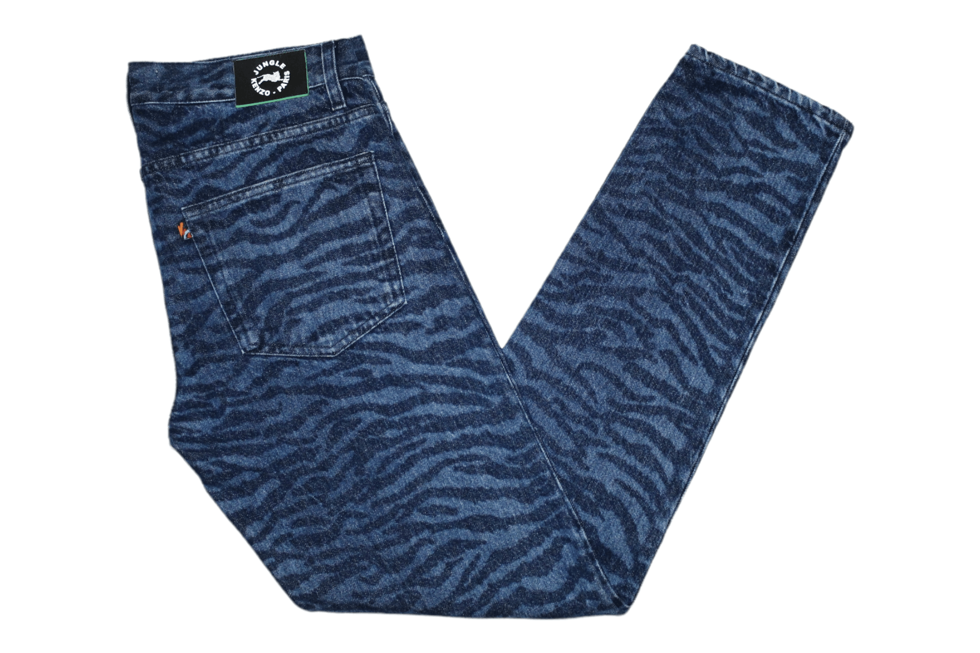 Jungle Kenzo Paris x H&M Luxury Animal Print Denim Pant