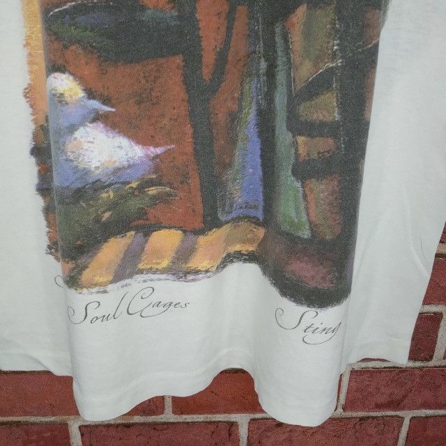 Band Tees Vintage 90s STING The Soul Cages Band Rock T-shirt Size US M / EU 48-50 / 2 - 3 Thumbnail