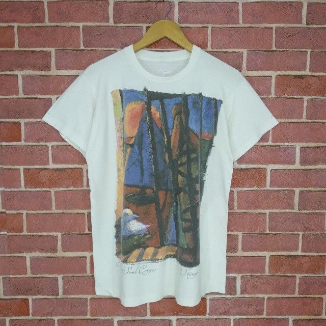 Band Tees Vintage 90s STING The Soul Cages Band Rock T-shirt Size US M / EU 48-50 / 2 - 1 Thumbnail